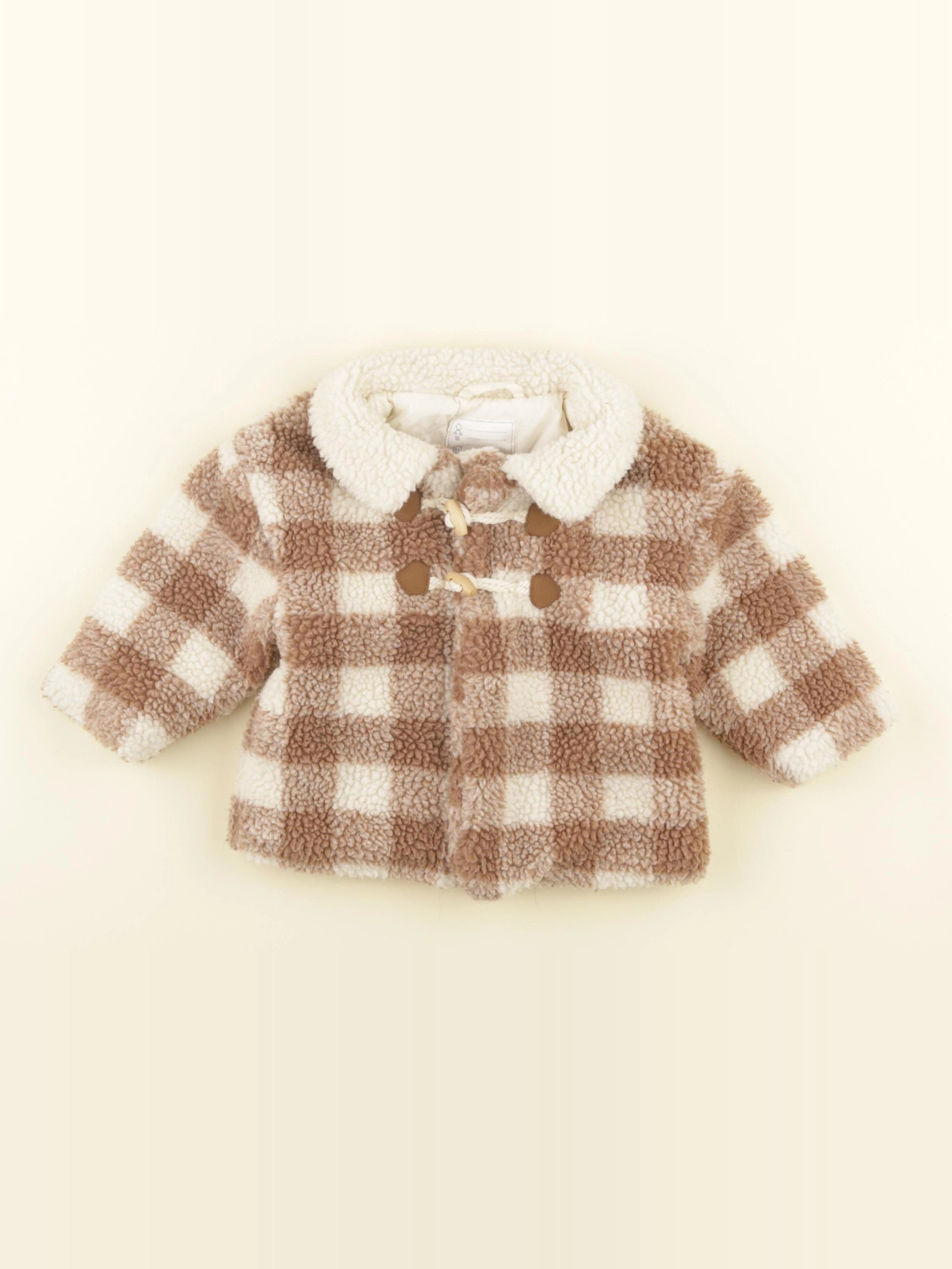 Vertbaudet - veste beige, marron - 12 mois