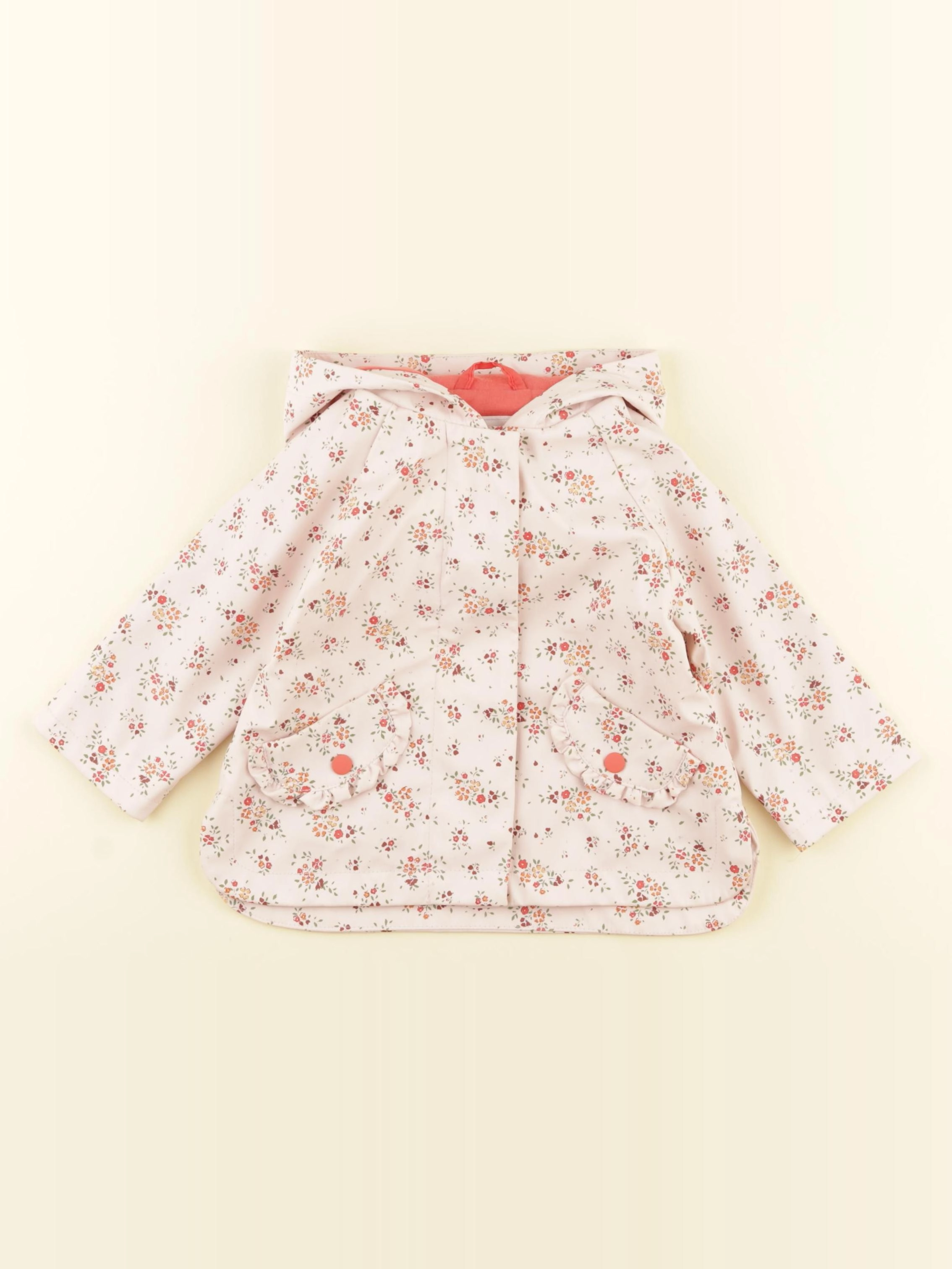 Vertbaudet - imperméable rose - 9 mois