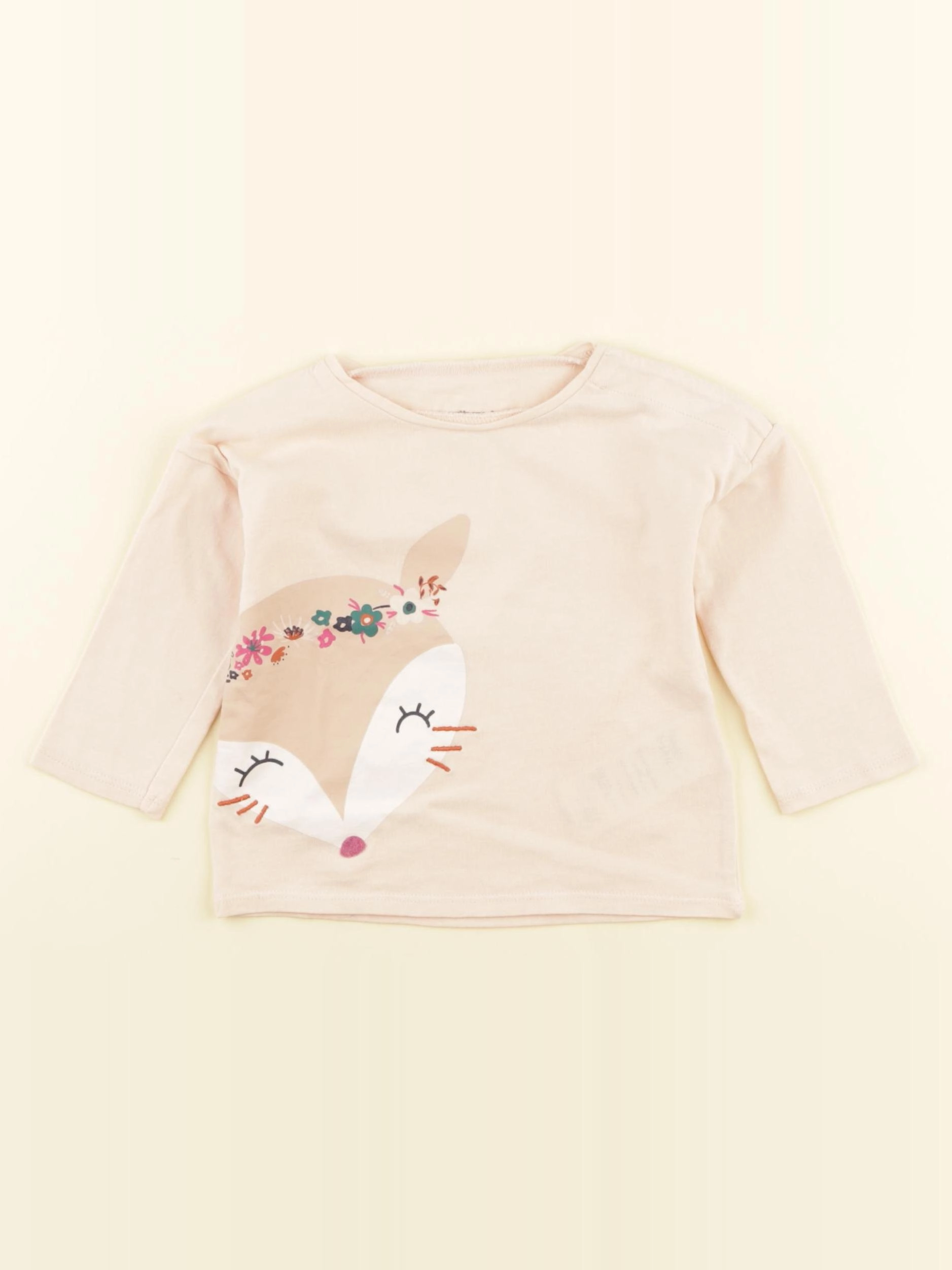 Vertbaudet - tee-shirt rose - 6 mois