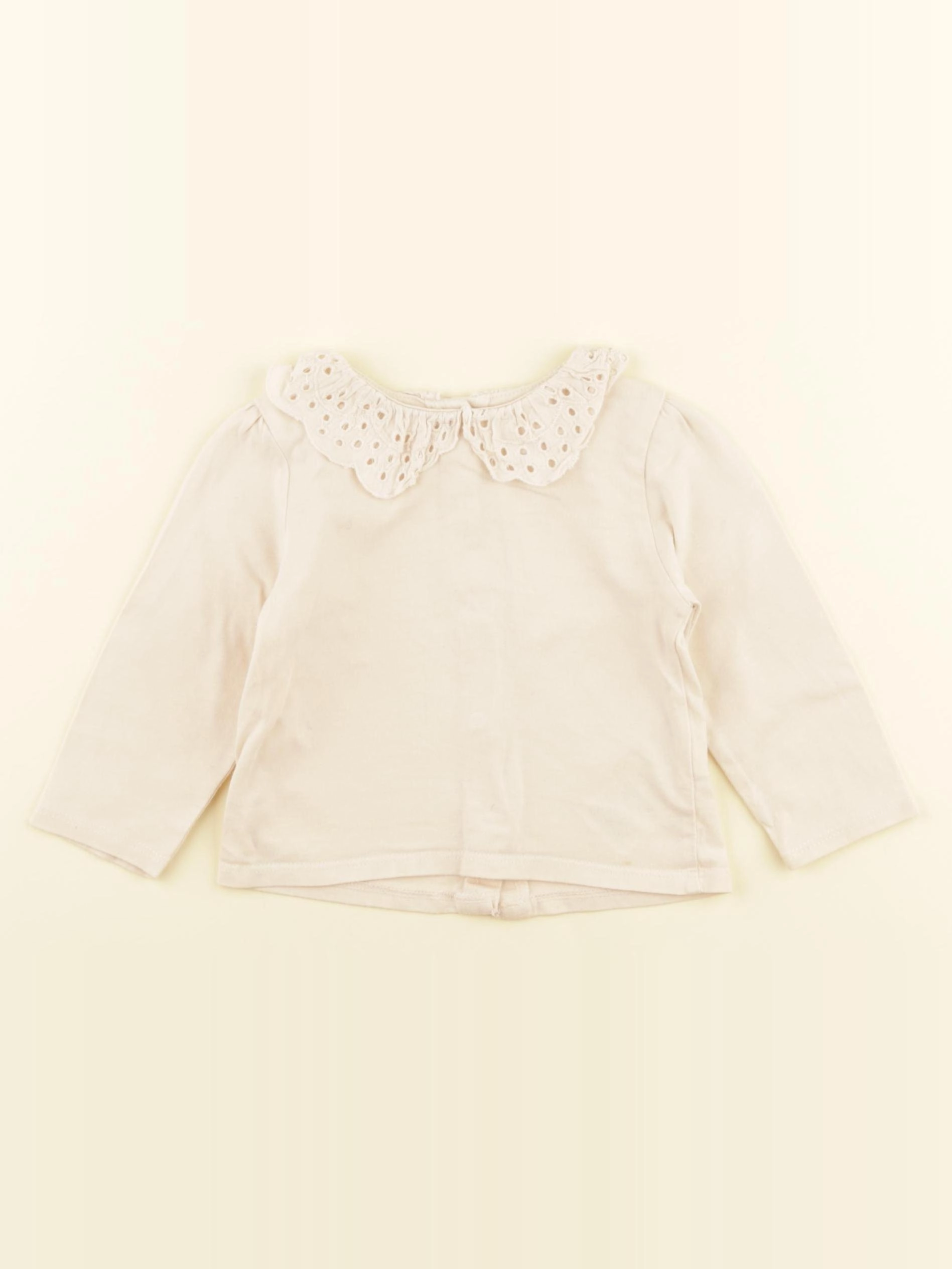 Vertbaudet - tee-shirt blanc - 6 mois