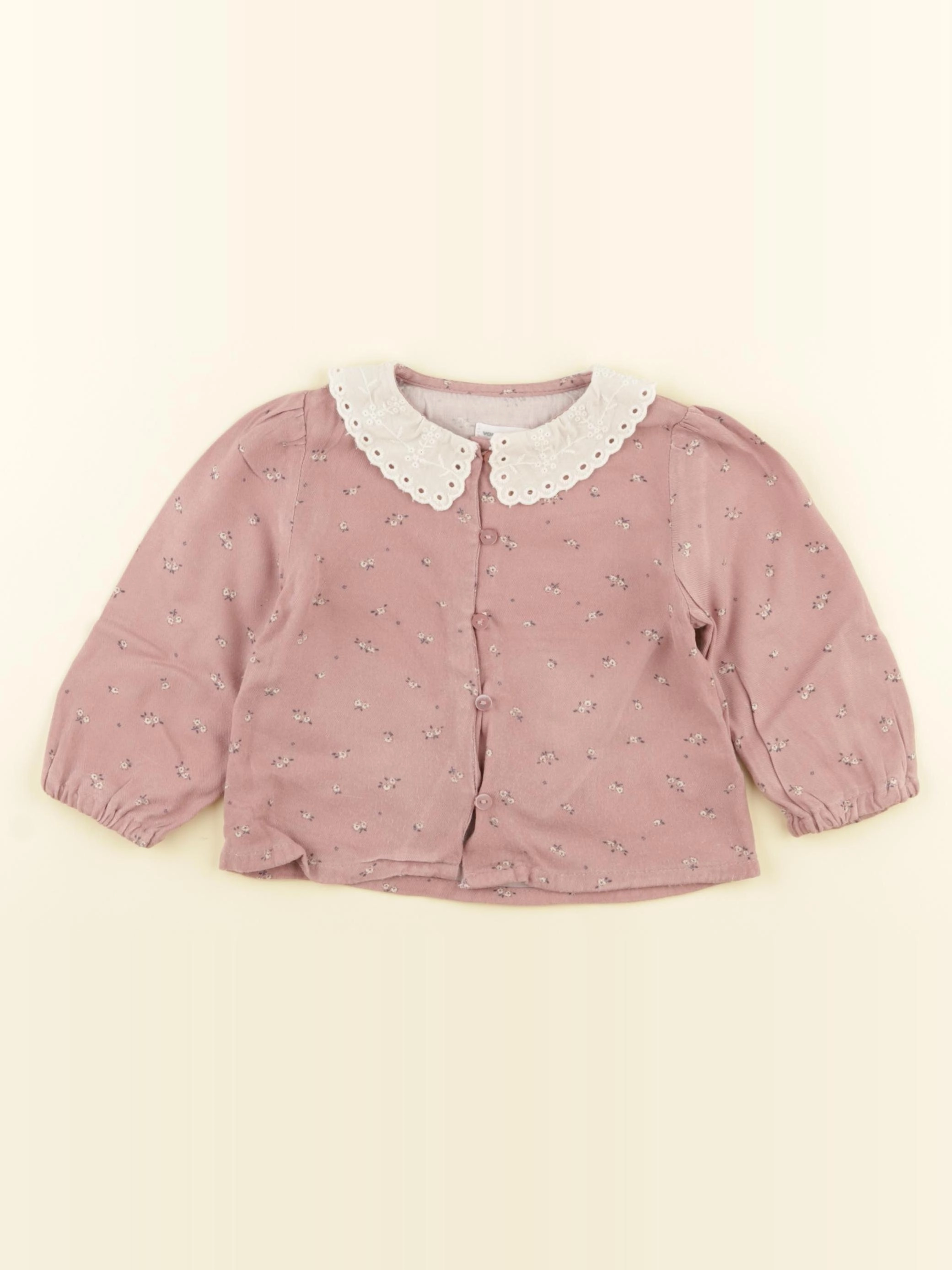 Vertbaudet - blouse violet - 6 mois