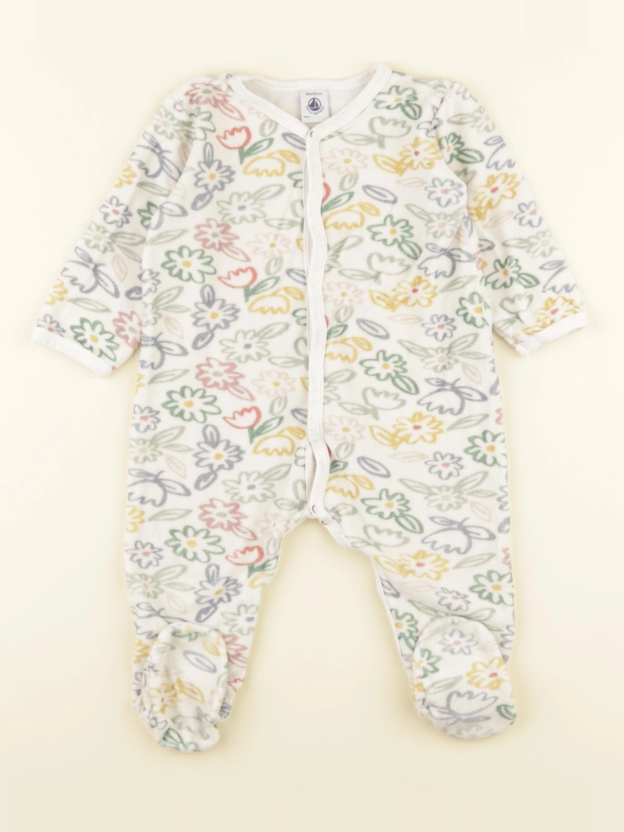 Petit Bateau - pyjama multicolore - 18 mois