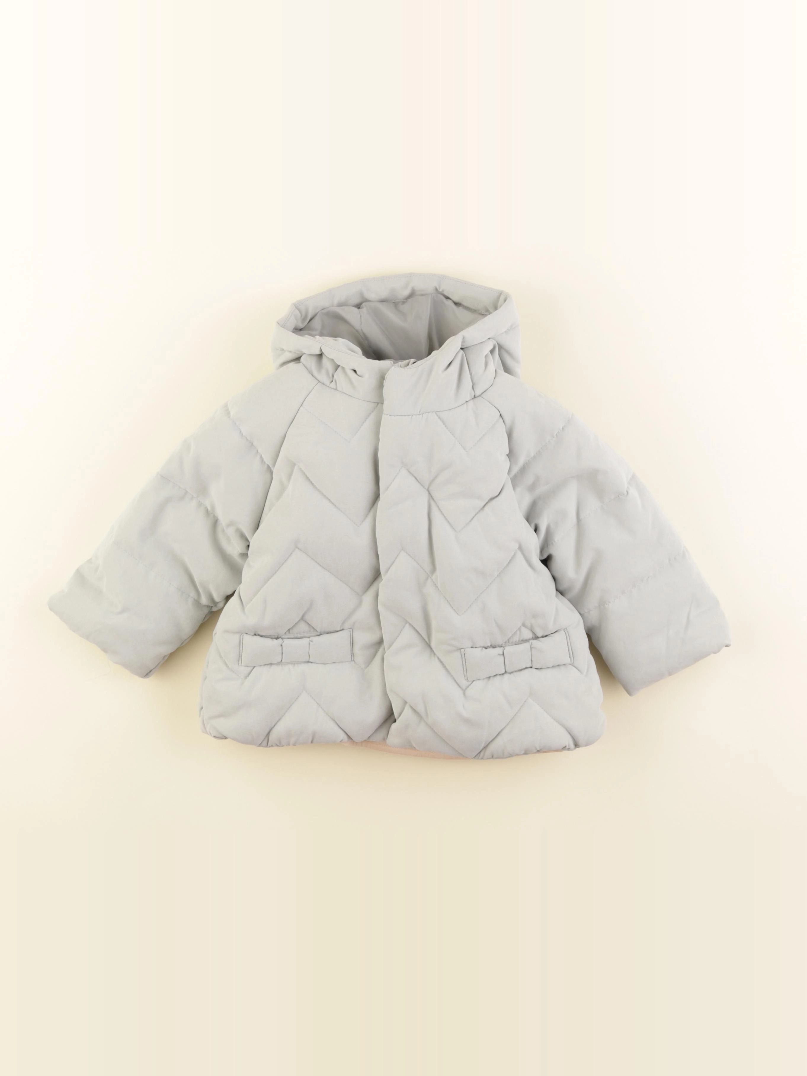 Vertbaudet - doudoune vert - 12 mois