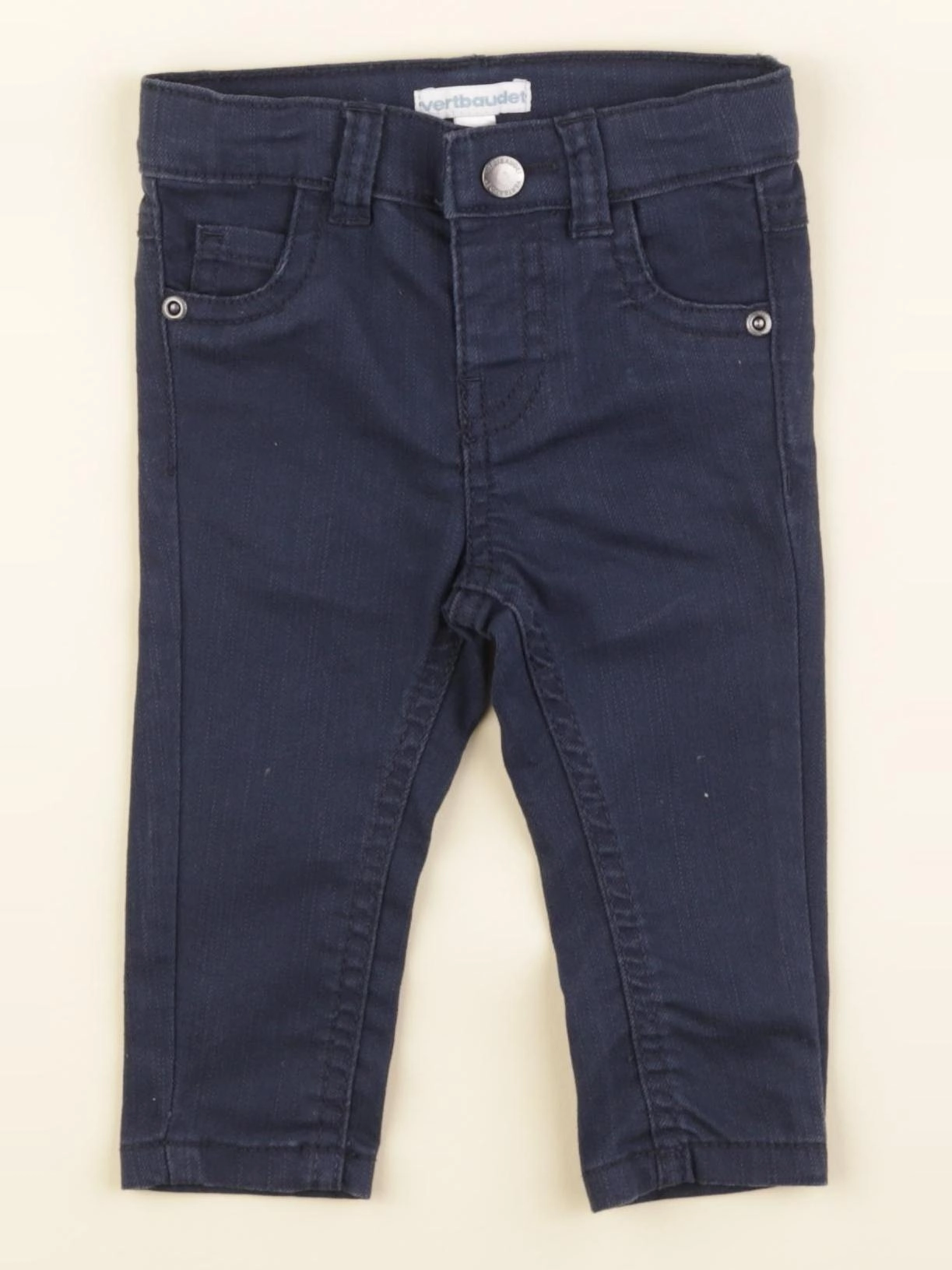 Vertbaudet - jean bleu - 6 mois