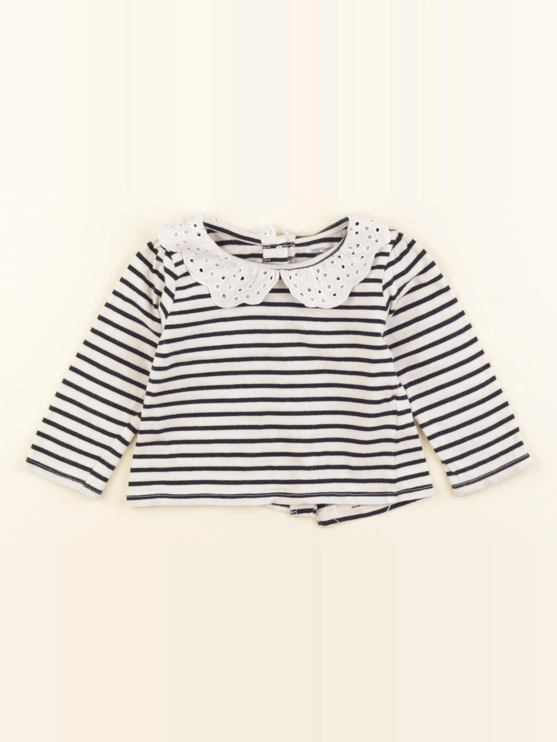 Vertbaudet - tee-shirt bleu - 6 mois