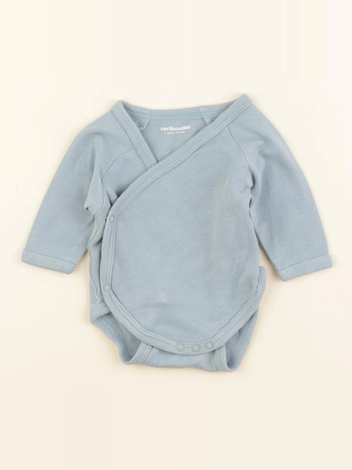 Vertbaudet - body bleu - 1 mois