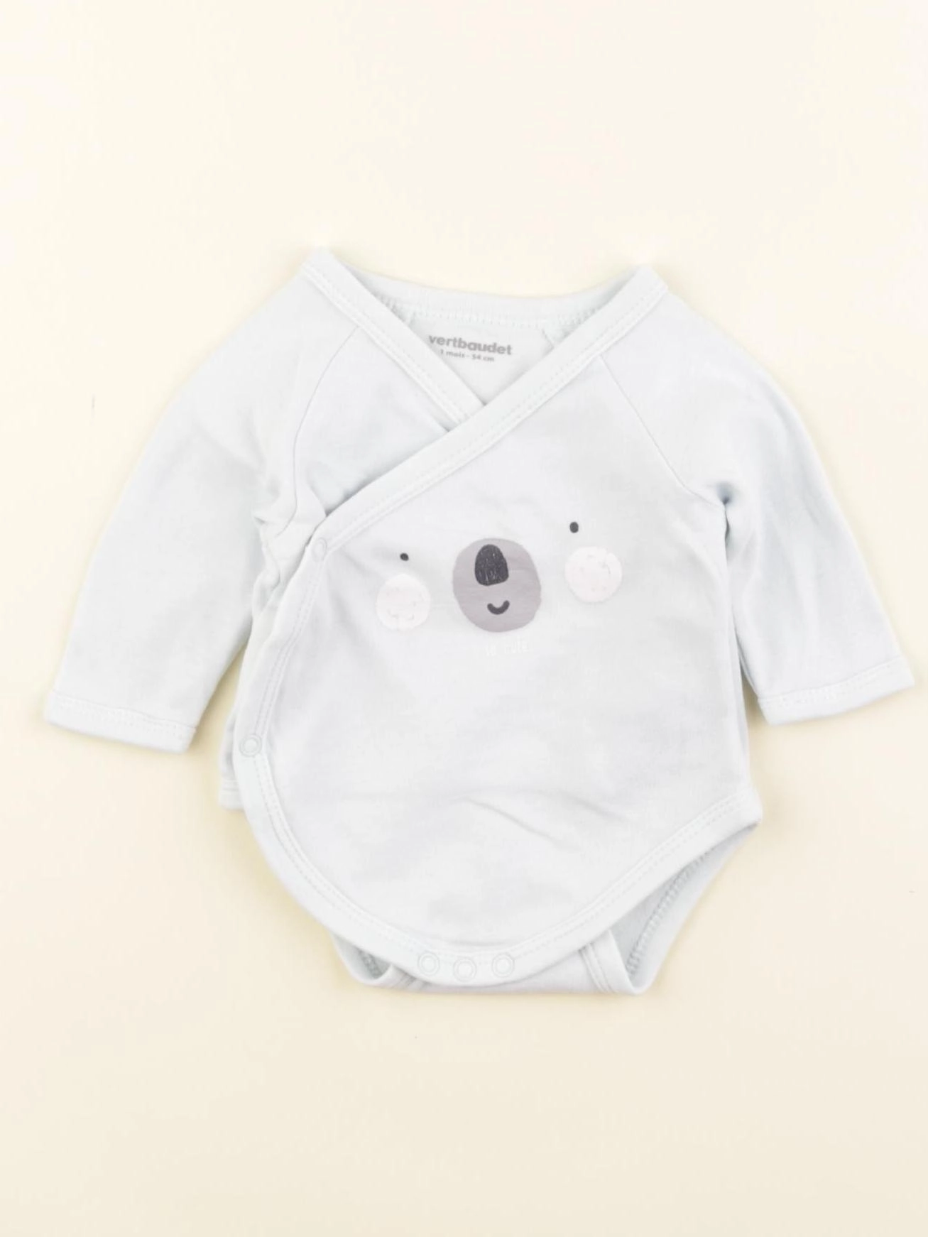 Vertbaudet - body bleu - 1 mois