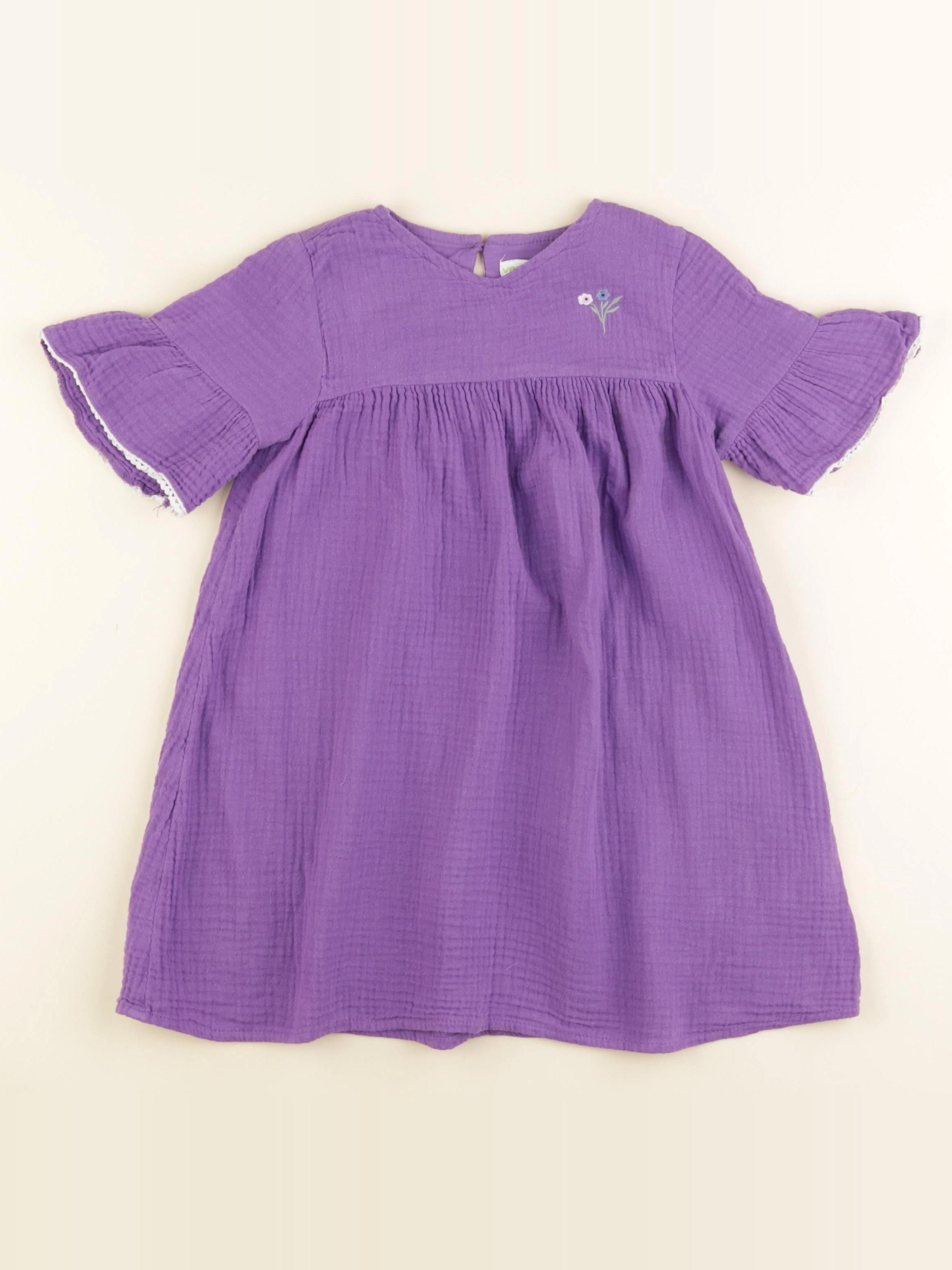 Vertbaudet - robe violet - 4 ans