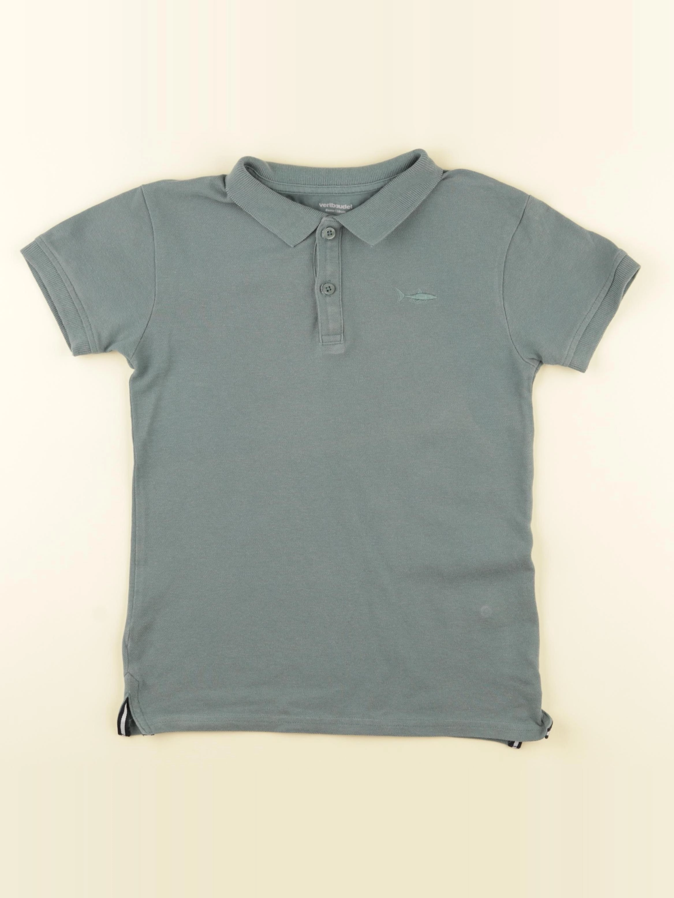 Vertbaudet - polo vert - 8 ans