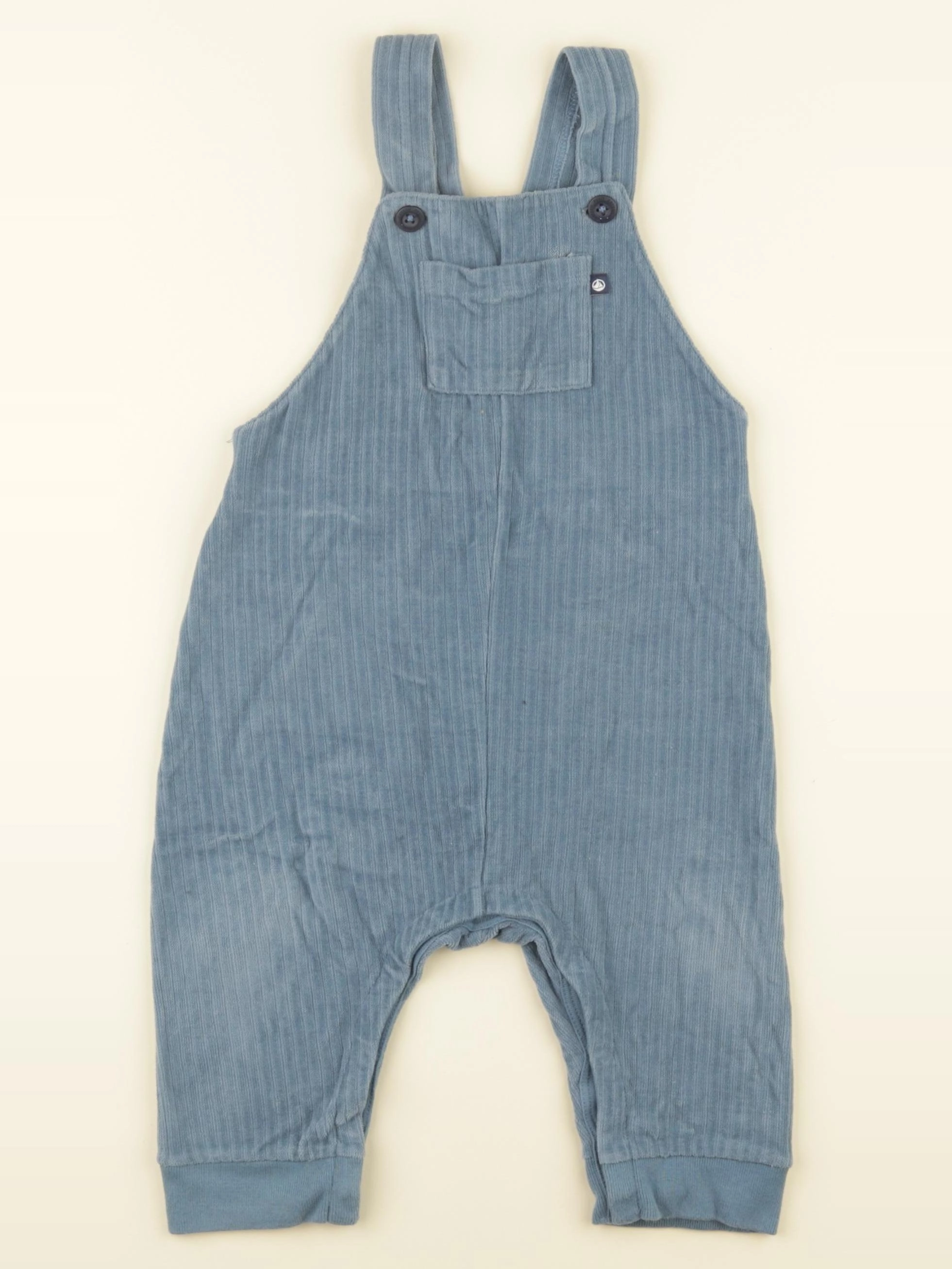 Petit Bateau - salopette bleu - 18 mois