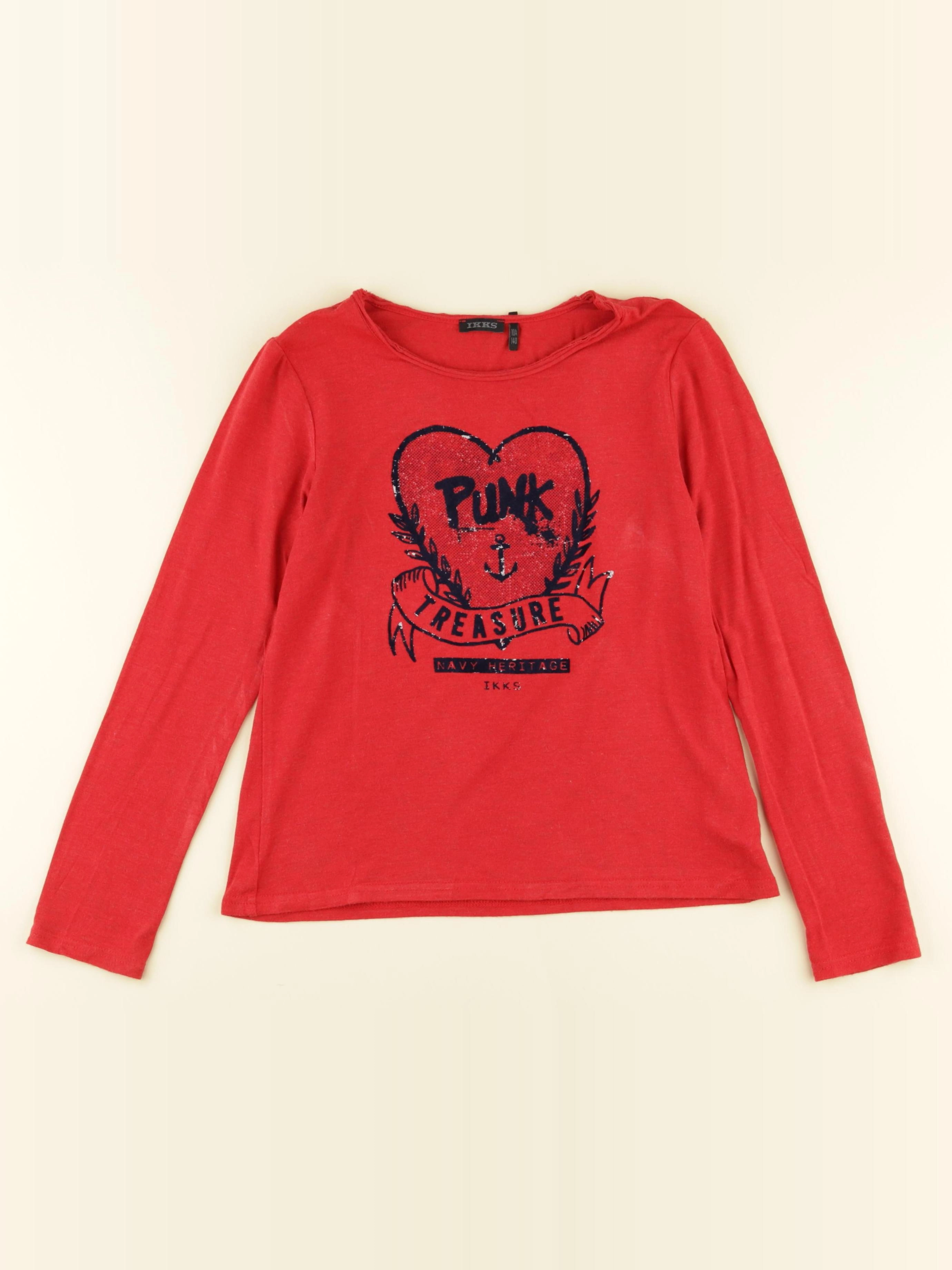 IKKS - tee-shirt rouge - 10 ans