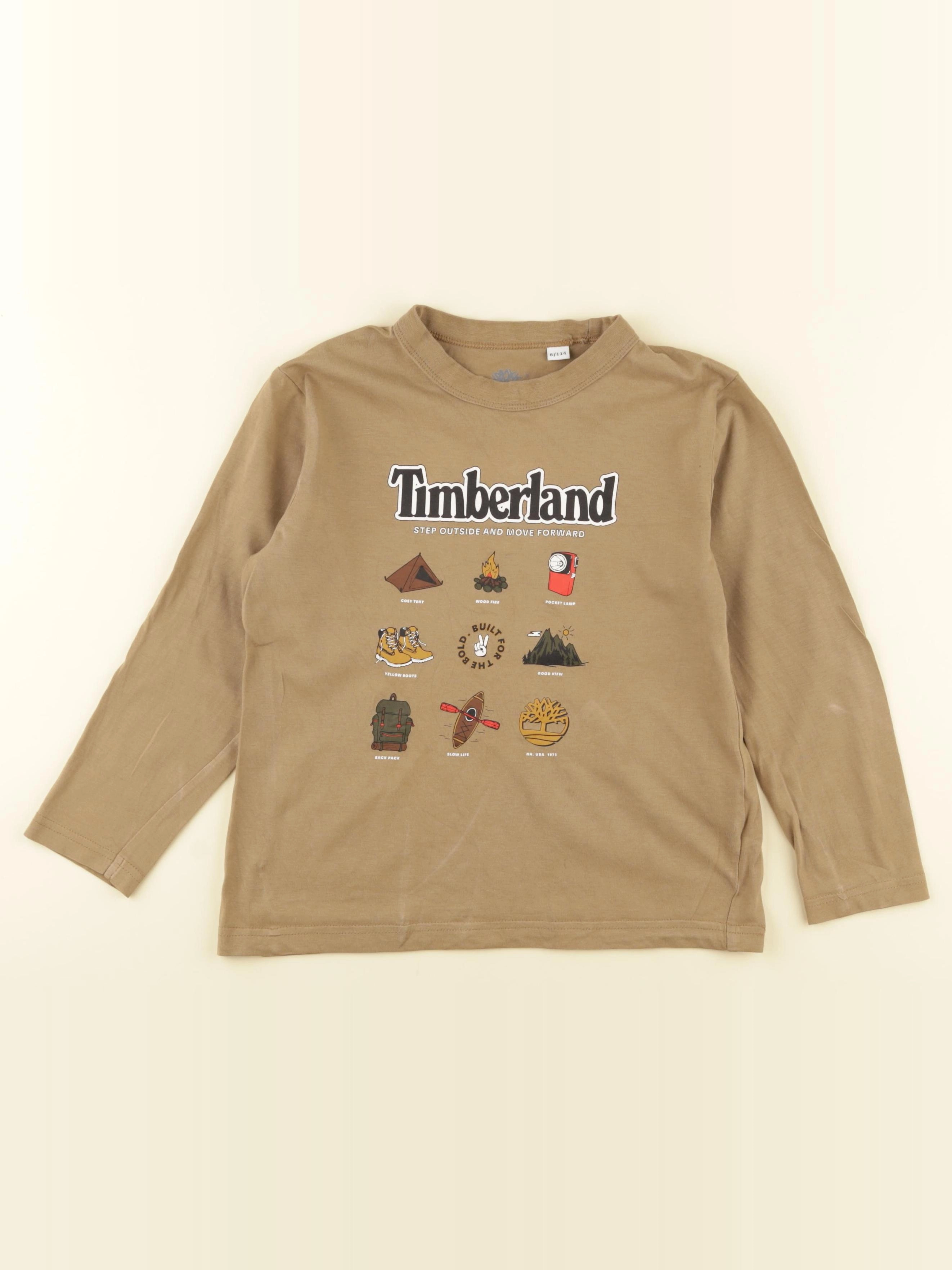 Timberland - tee-shirt beige - 6 ans