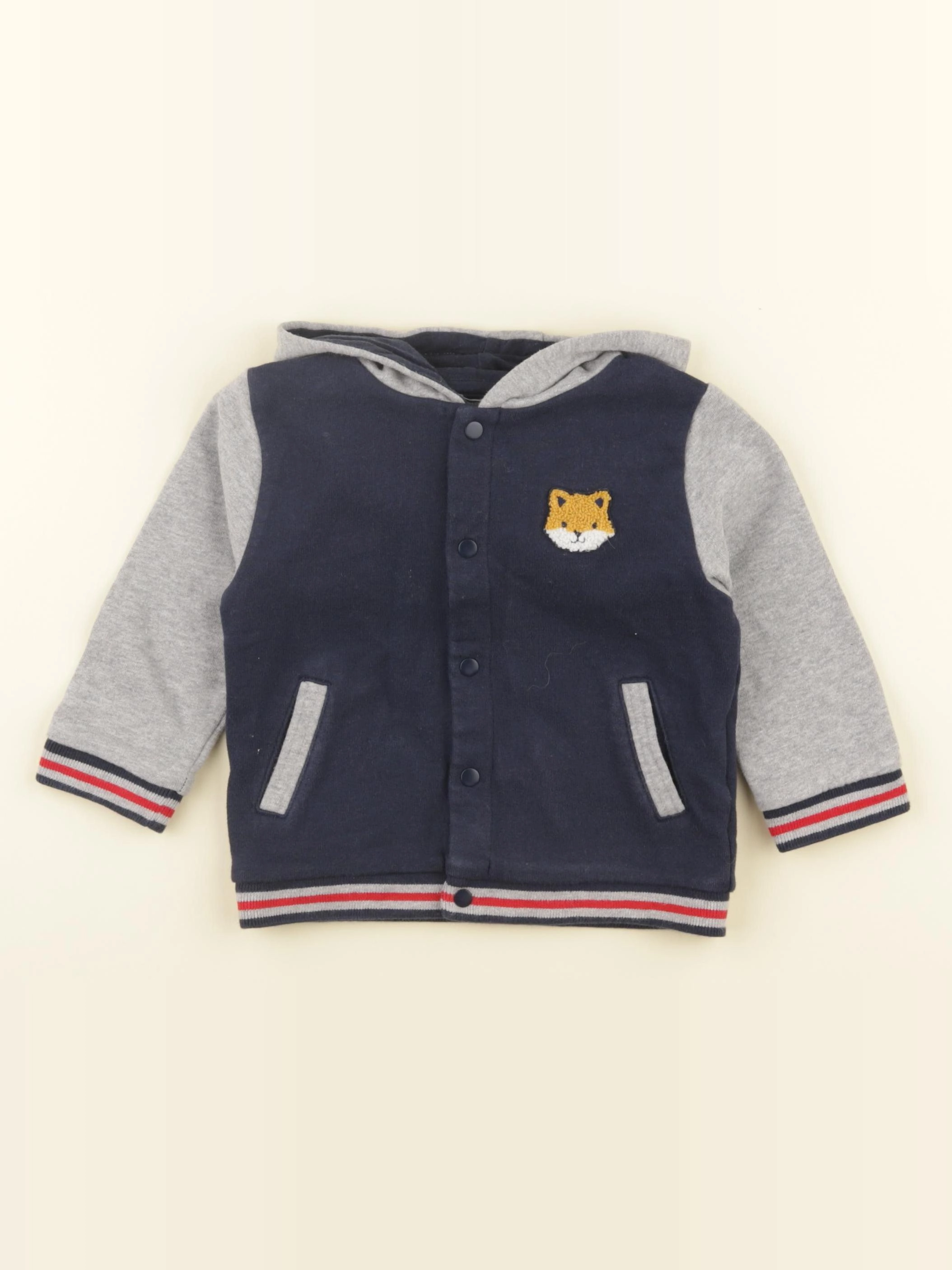 Boutchou - sweat bleu, gris - 24 mois