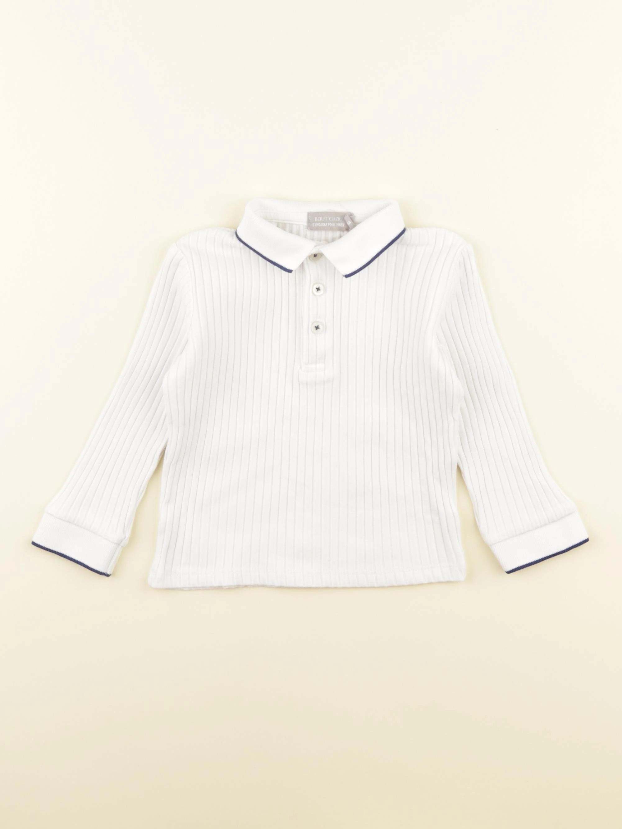 Boutchou - polo blanc - 18 mois