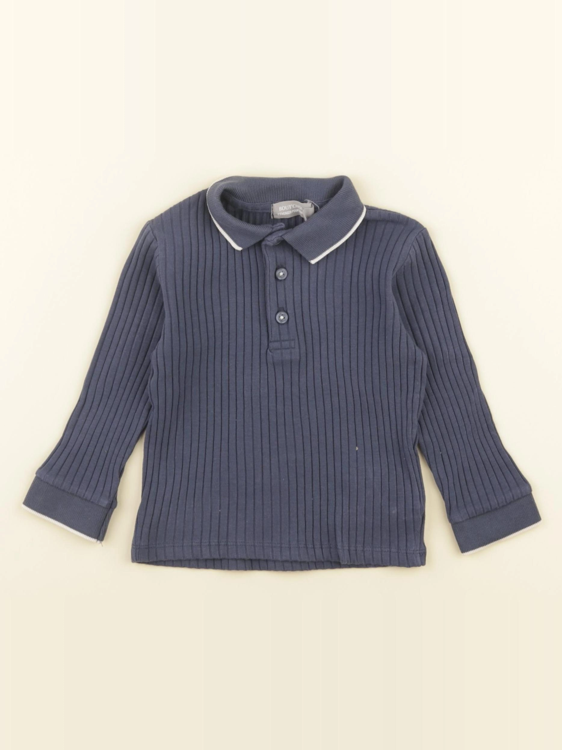 Boutchou - polo bleu - 18 mois