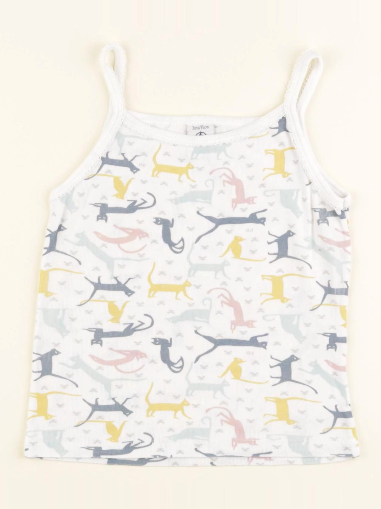 Petit Bateau - maillot de corps multicolore - 3 ans