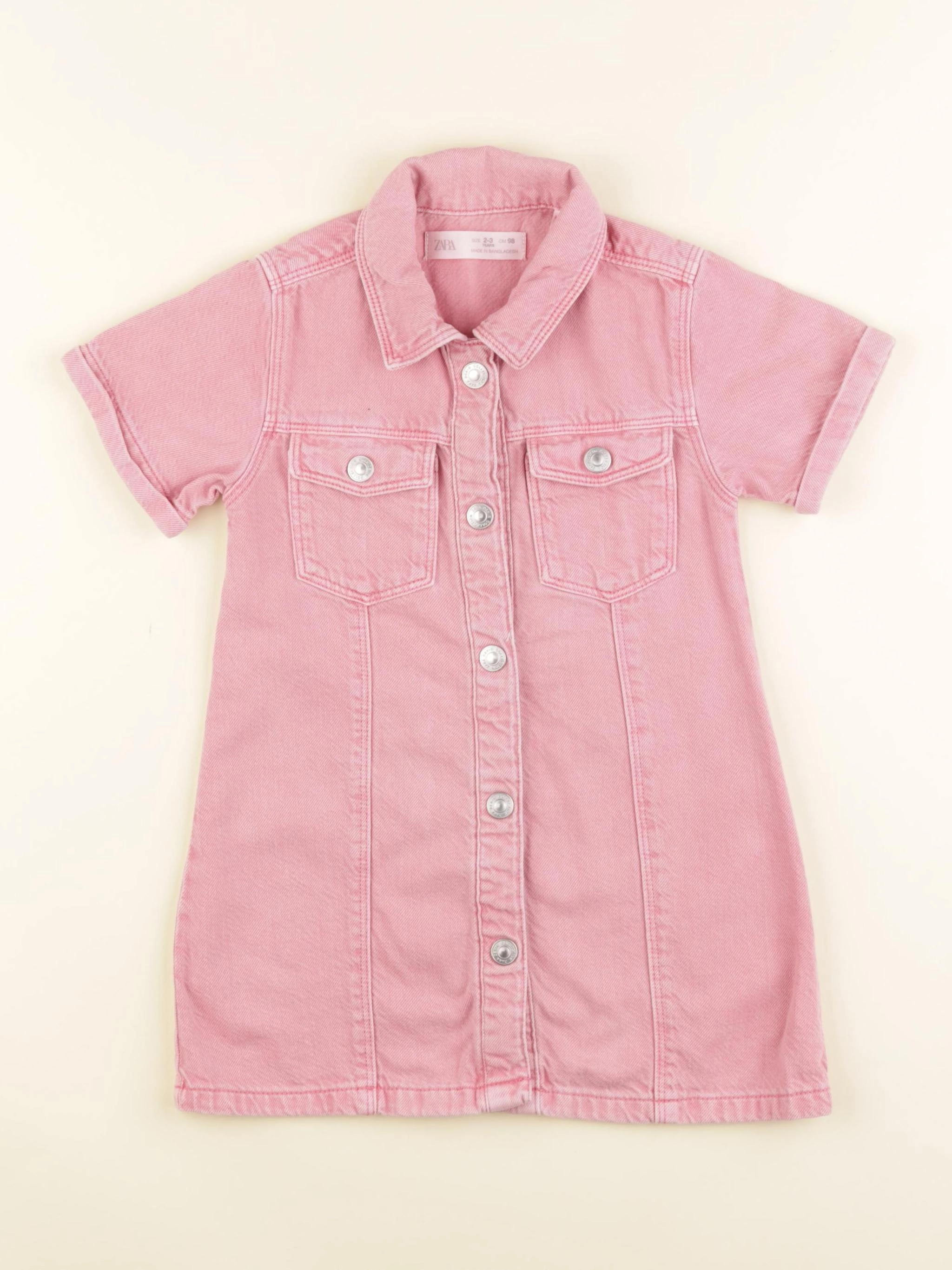 Zara - robe rose - 2/3 ans