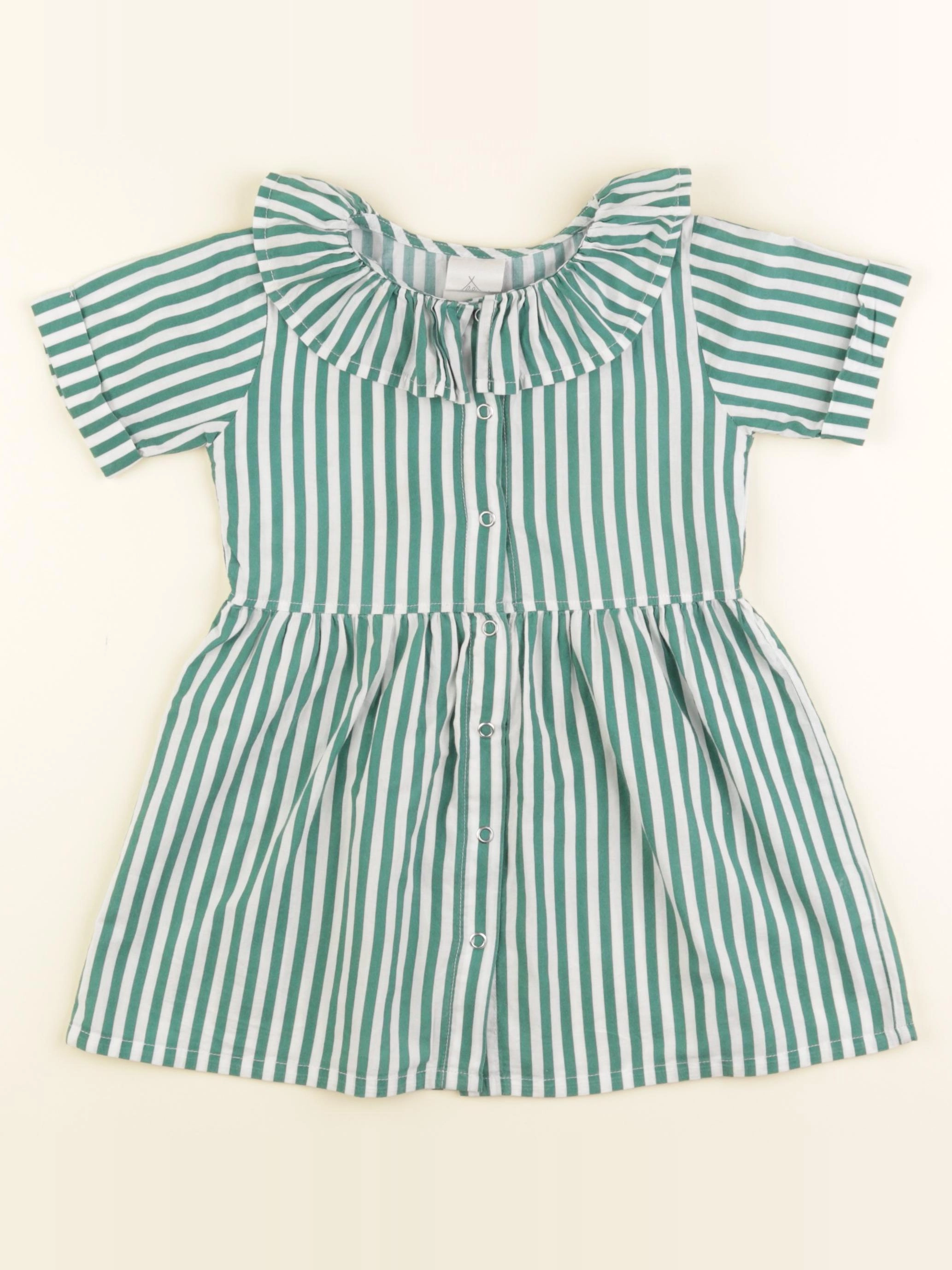 Lililotte - robe vert - 4 ans