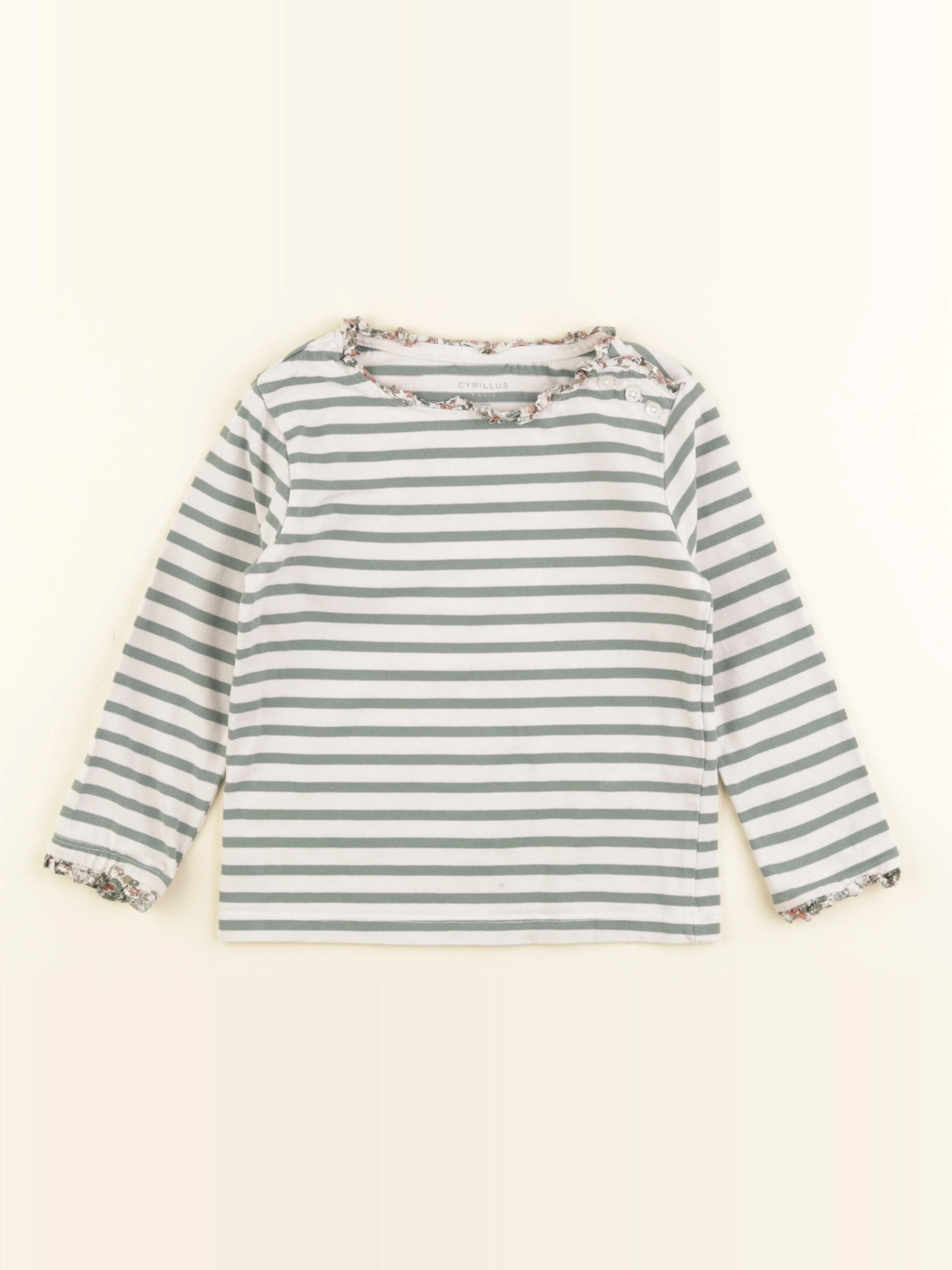 Cyrillus - tee-shirt vert - 4 ans