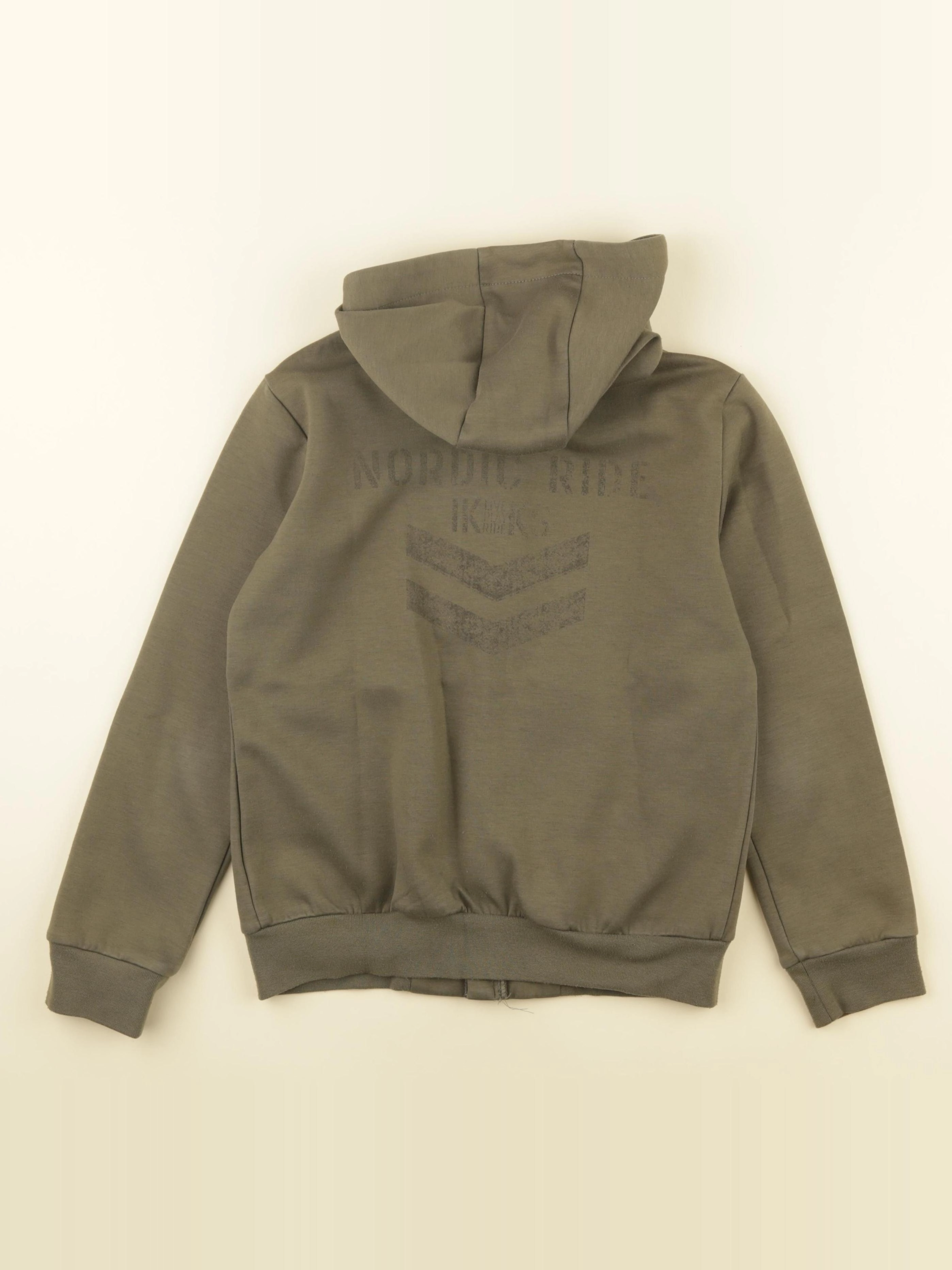 IKKS - sweat imprimé au dos vert - 10 ans