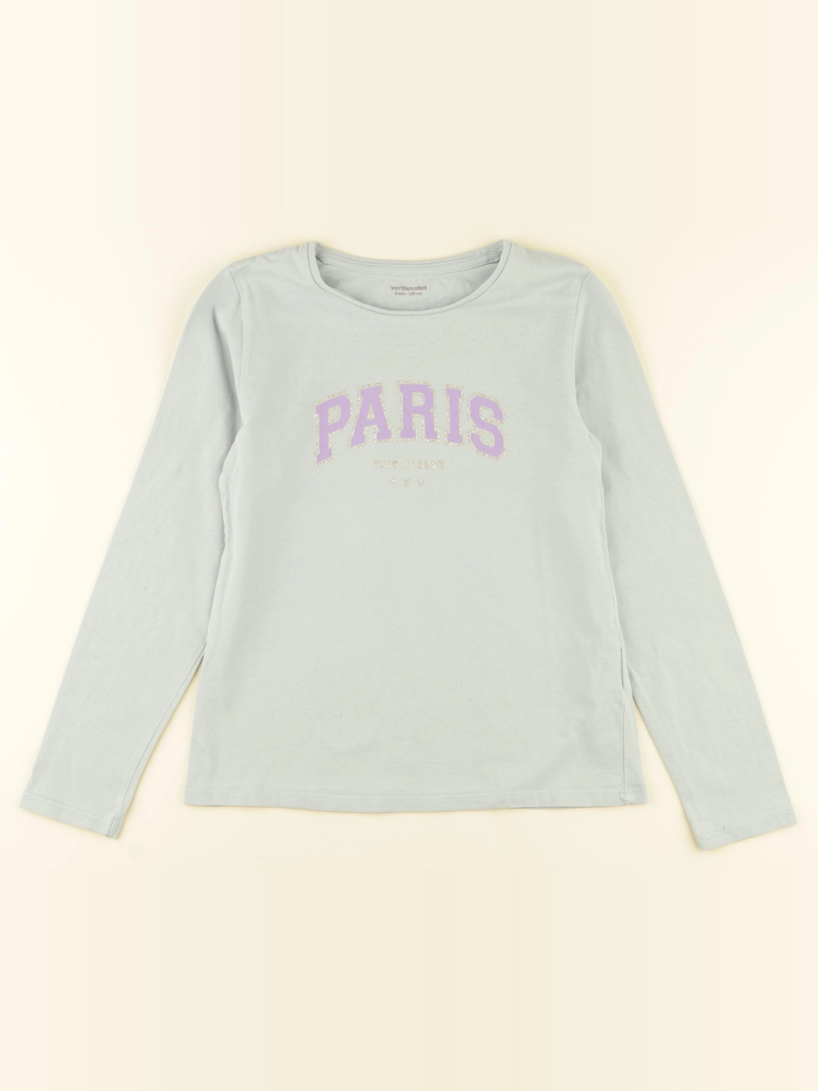 Vertbaudet - tee-shirt vert - 8 ans