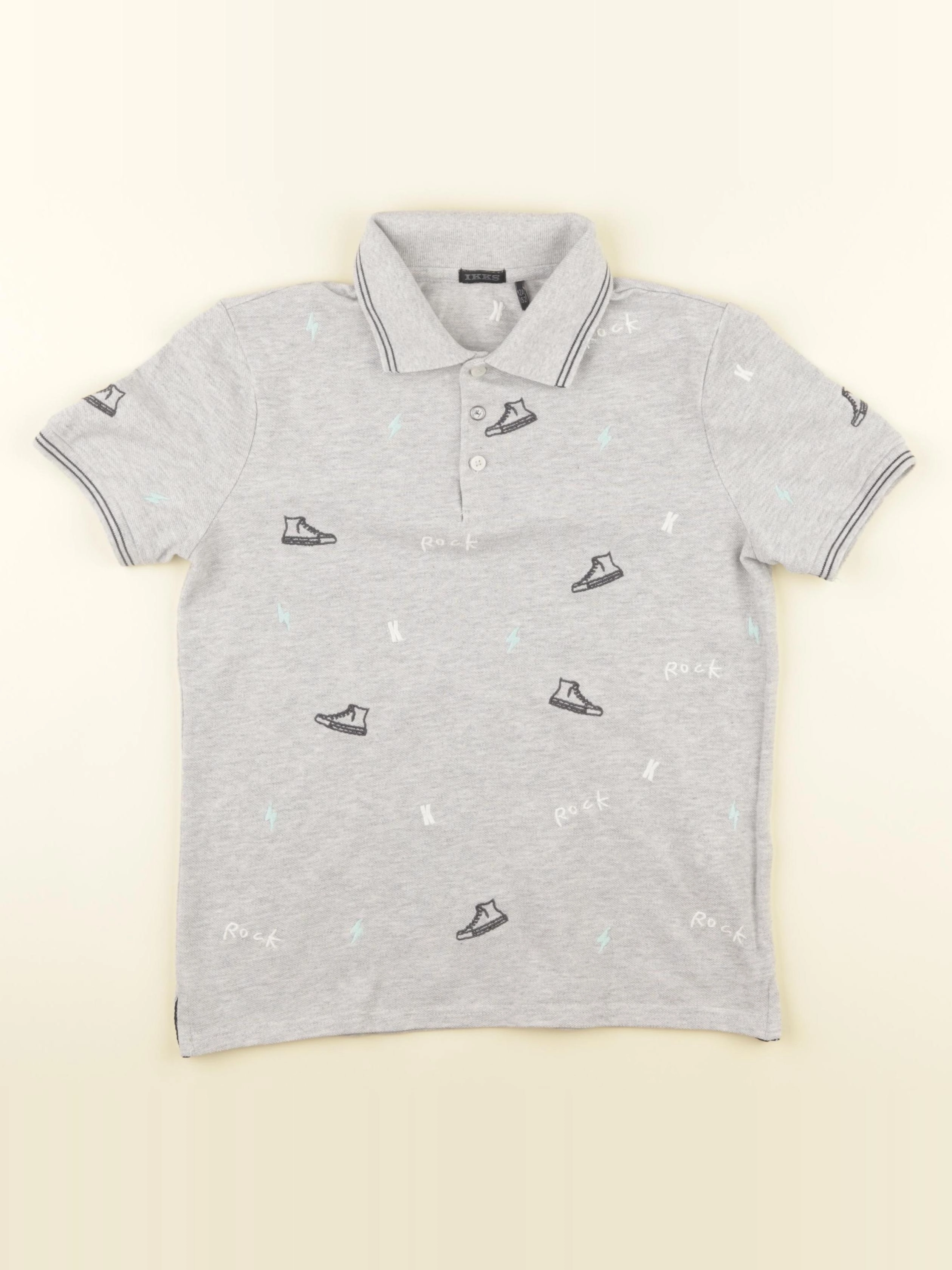 IKKS - polo gris - 12 ans