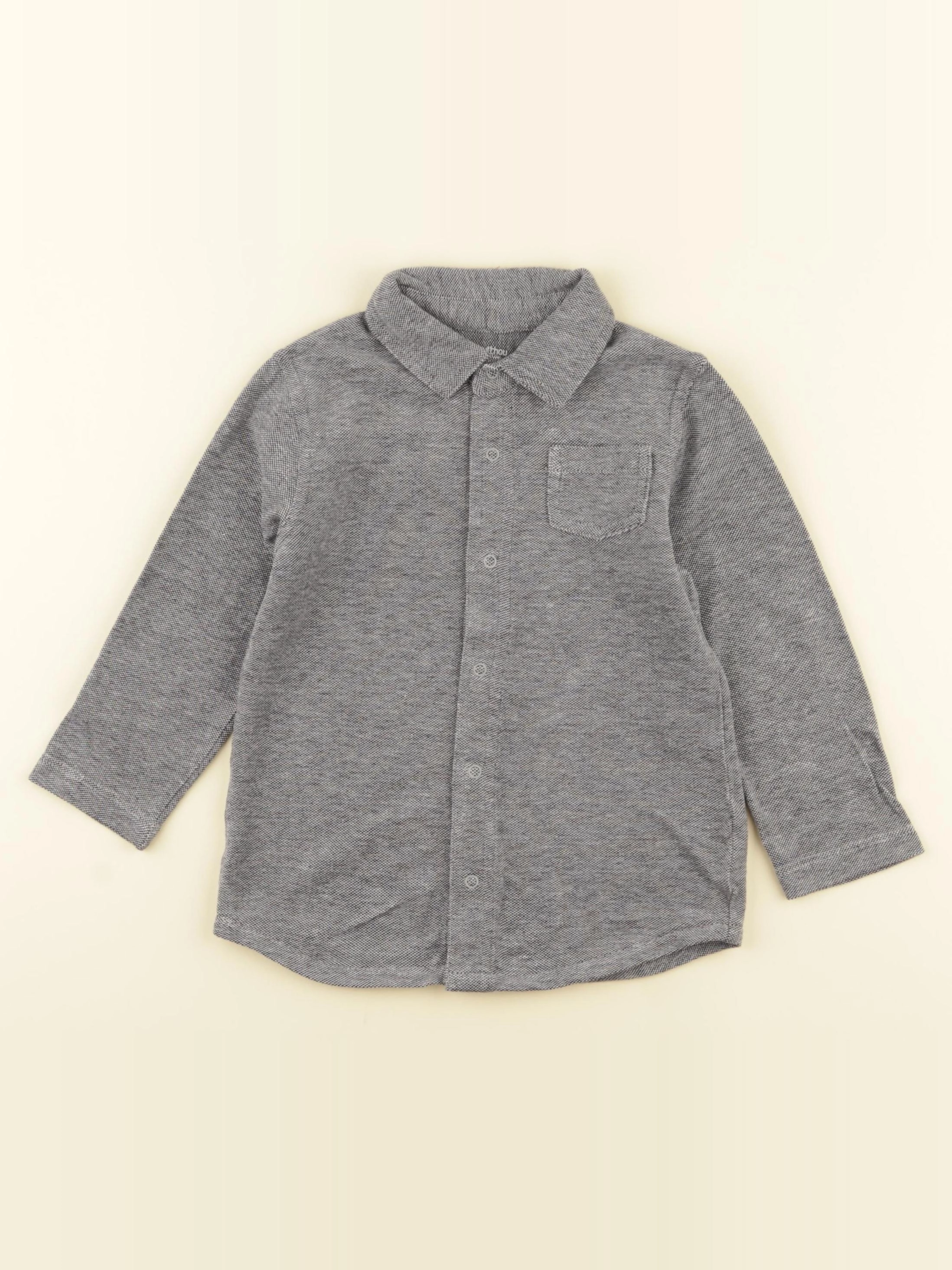 Boutchou - chemise bleu - 36 mois