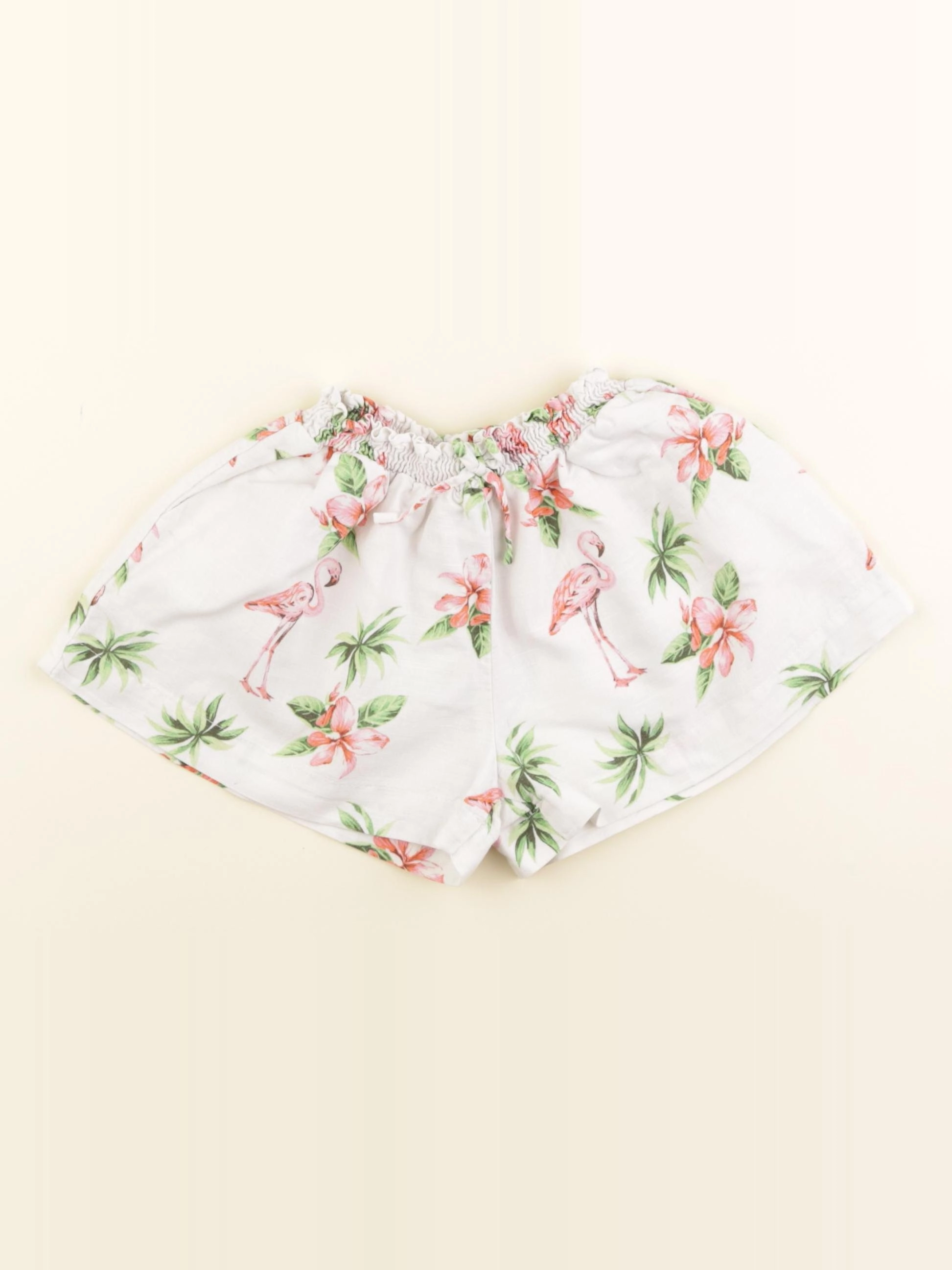 Zara - short blanc, rose, vert - 4/5 ans