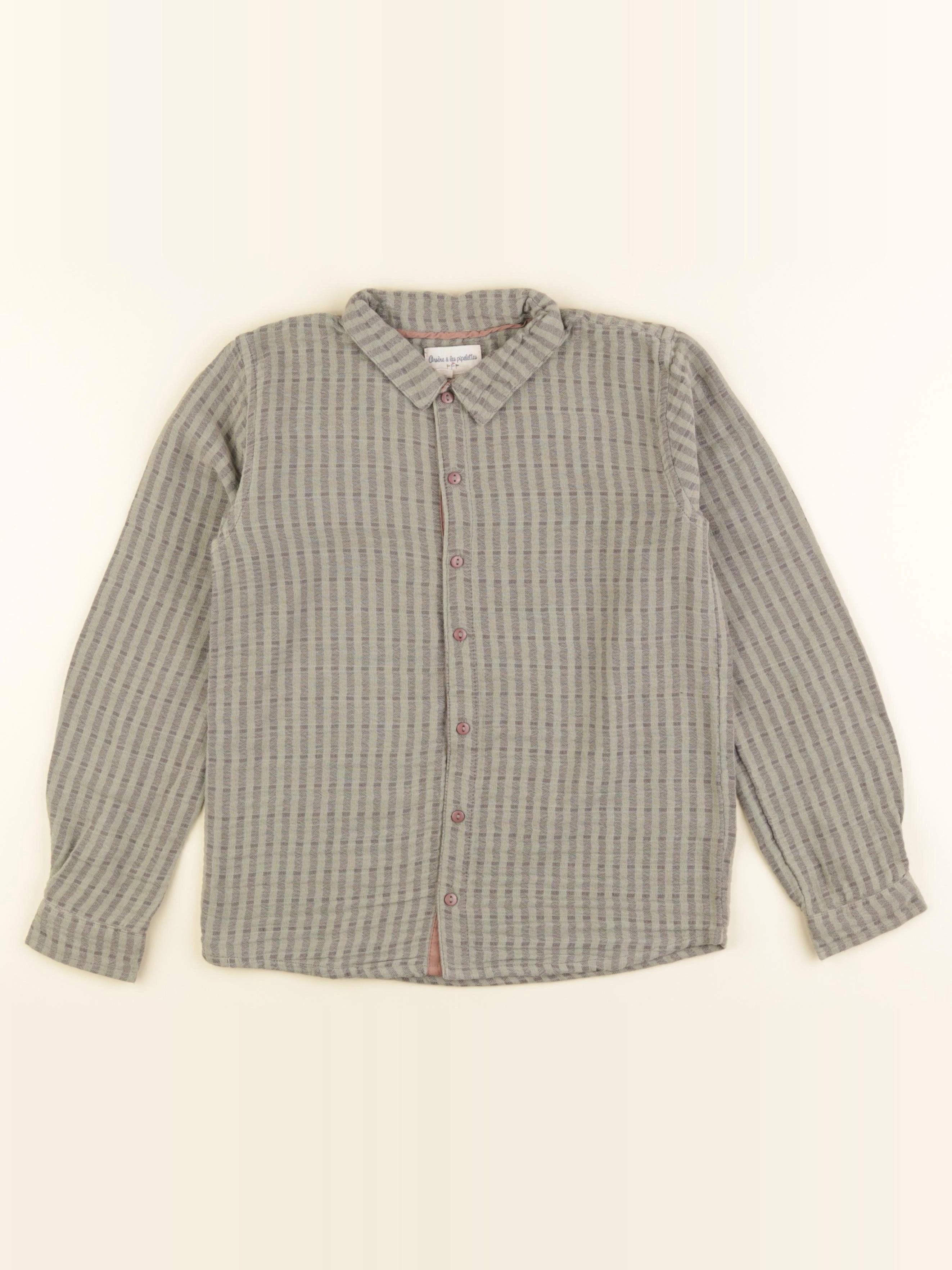 Arsène et les pipelettes - blouse vert - 8 ans