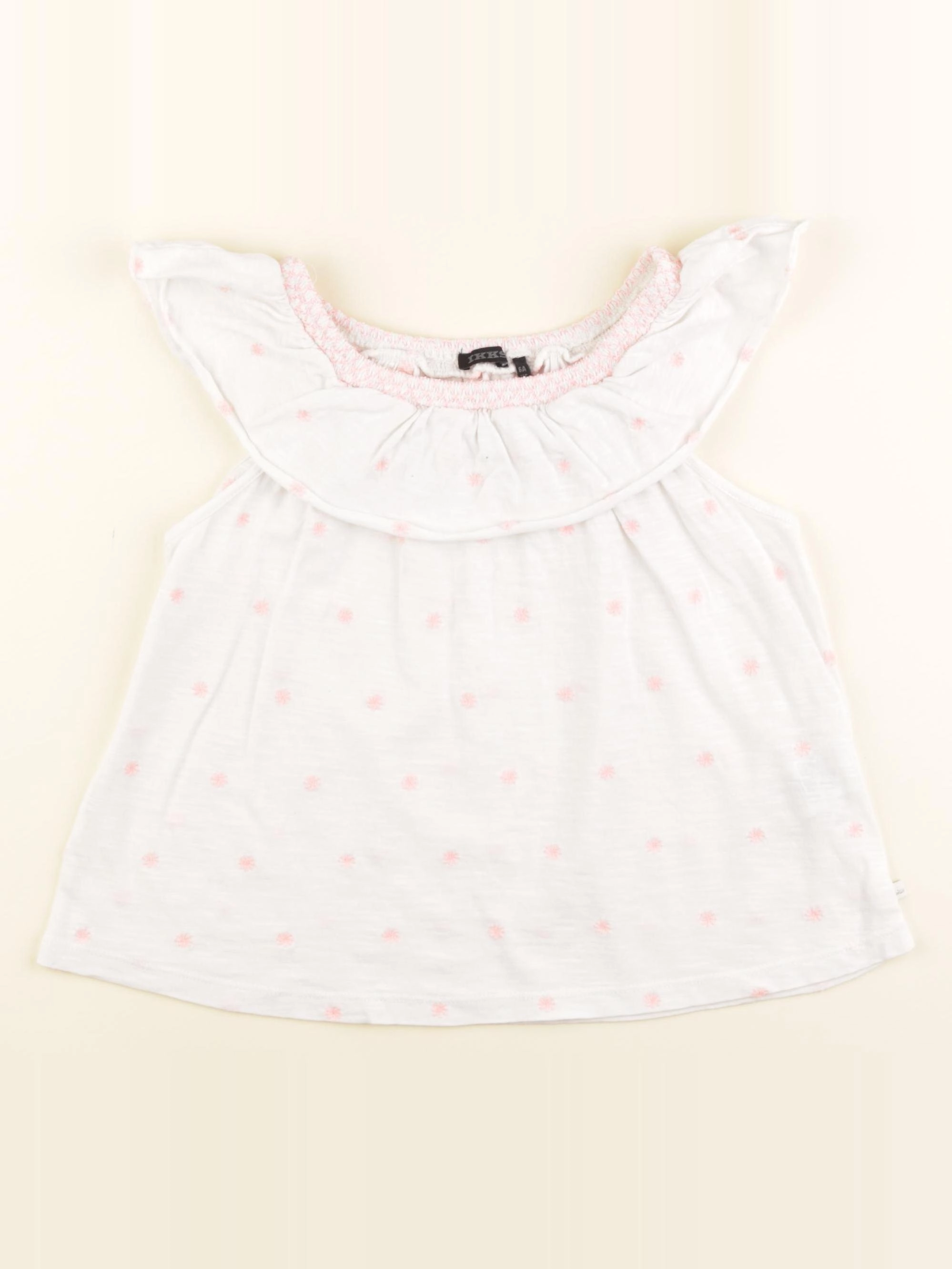 IKKS - débardeur blanc, rose - 6 ans