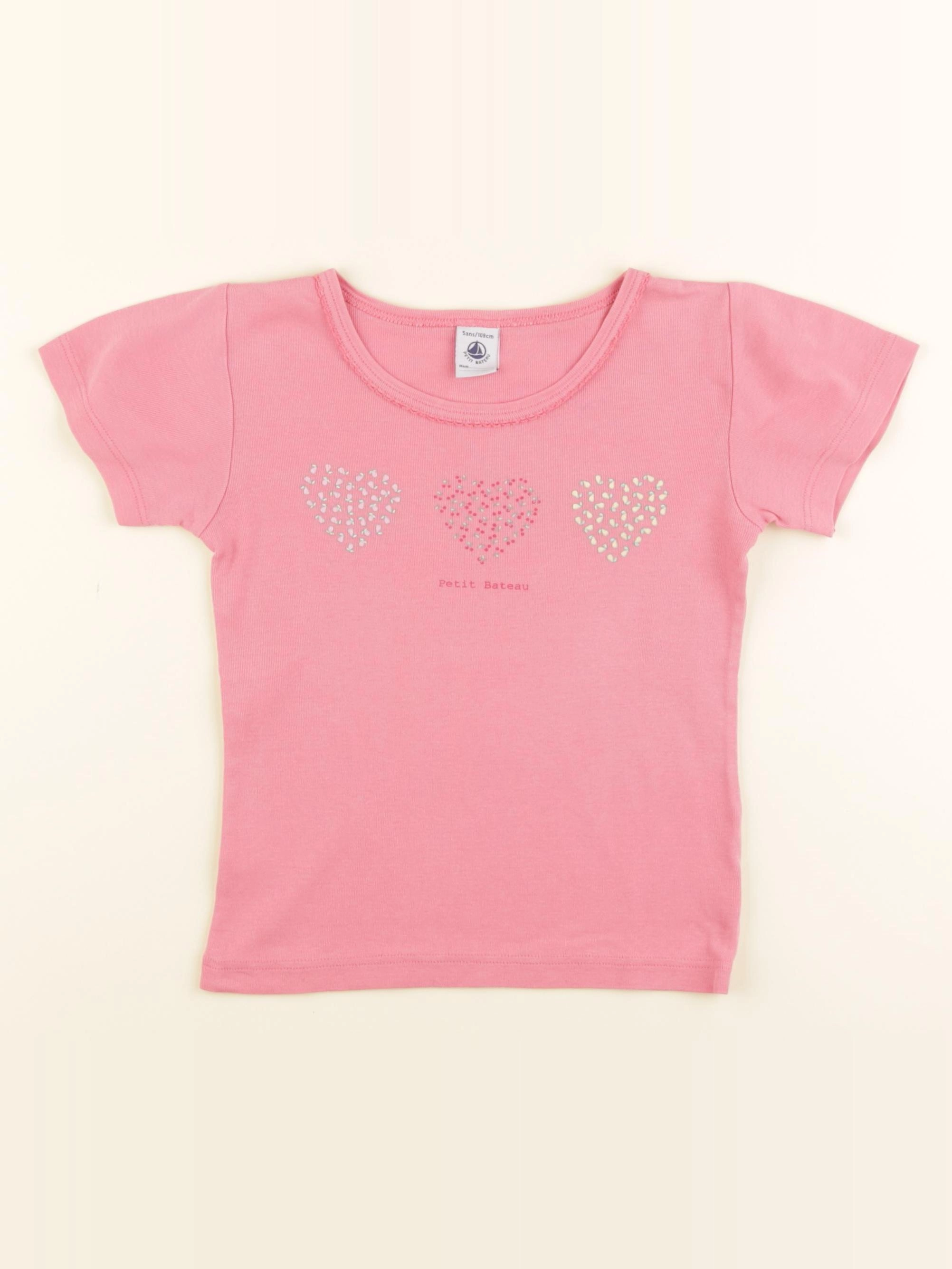 Petit Bateau - maillot de corps rose - 5 ans