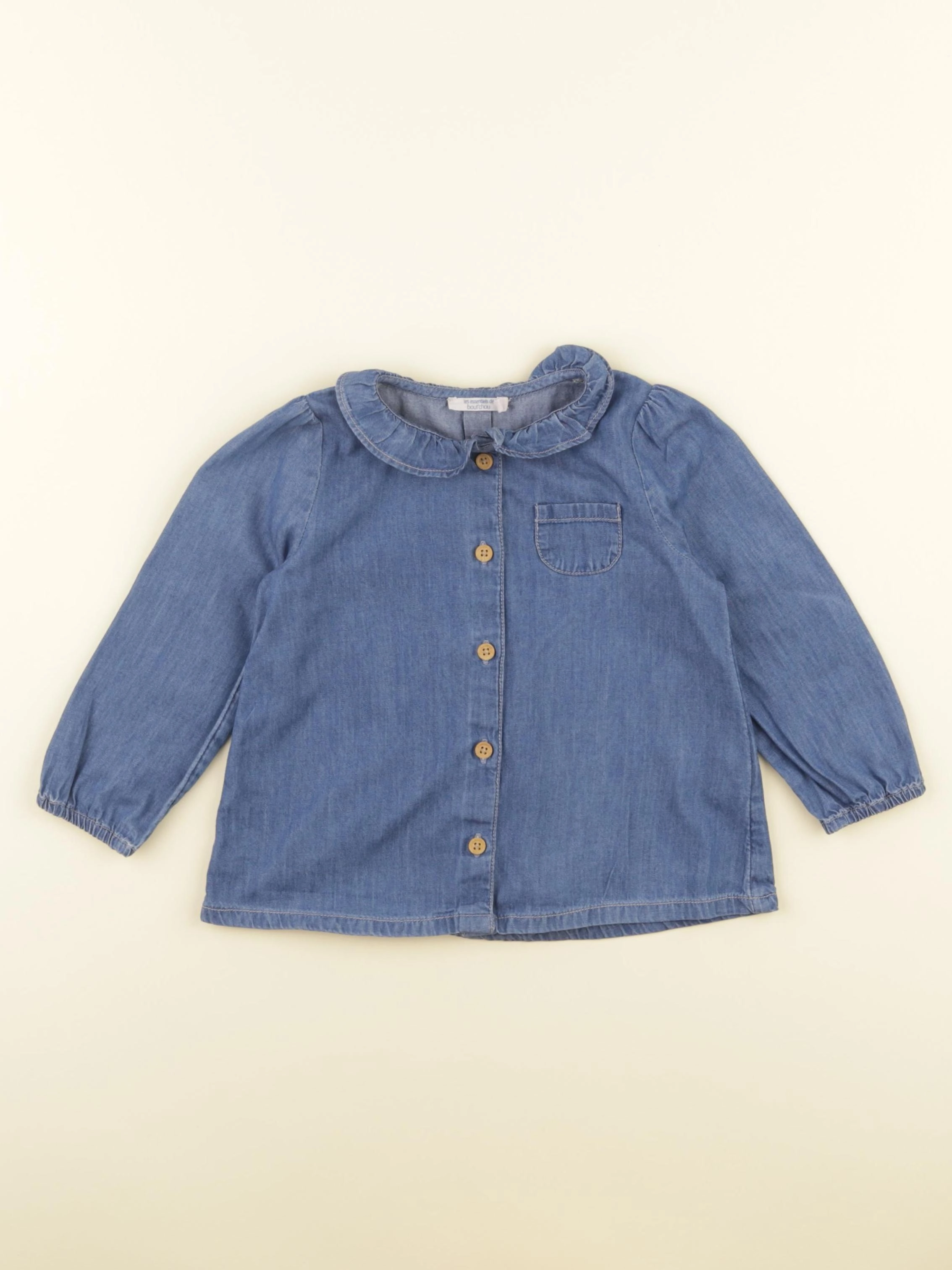 Boutchou - blouse bleu - 18 mois