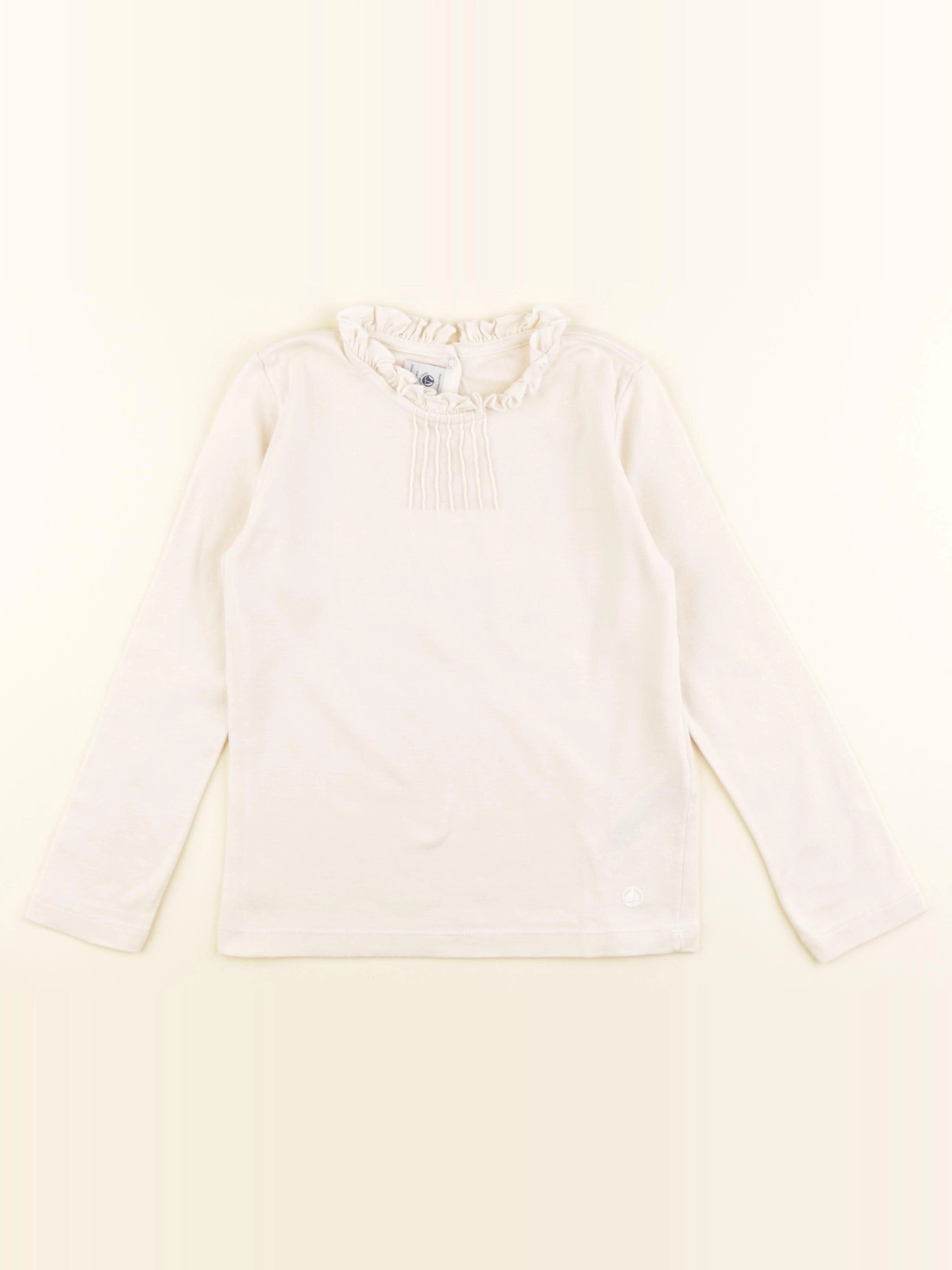 Petit Bateau - tee-shirt blanc - 6 ans