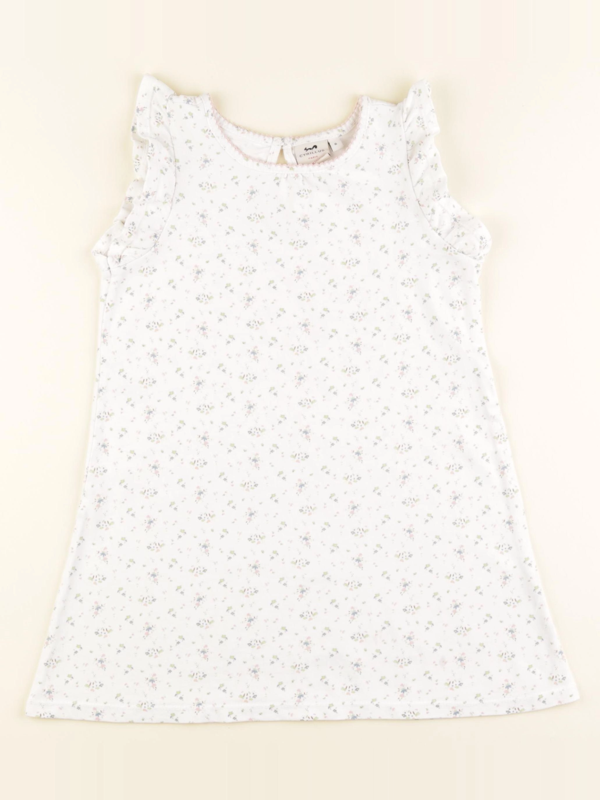 Cyrillus - chemise de nuit coton blanc - 6 ans