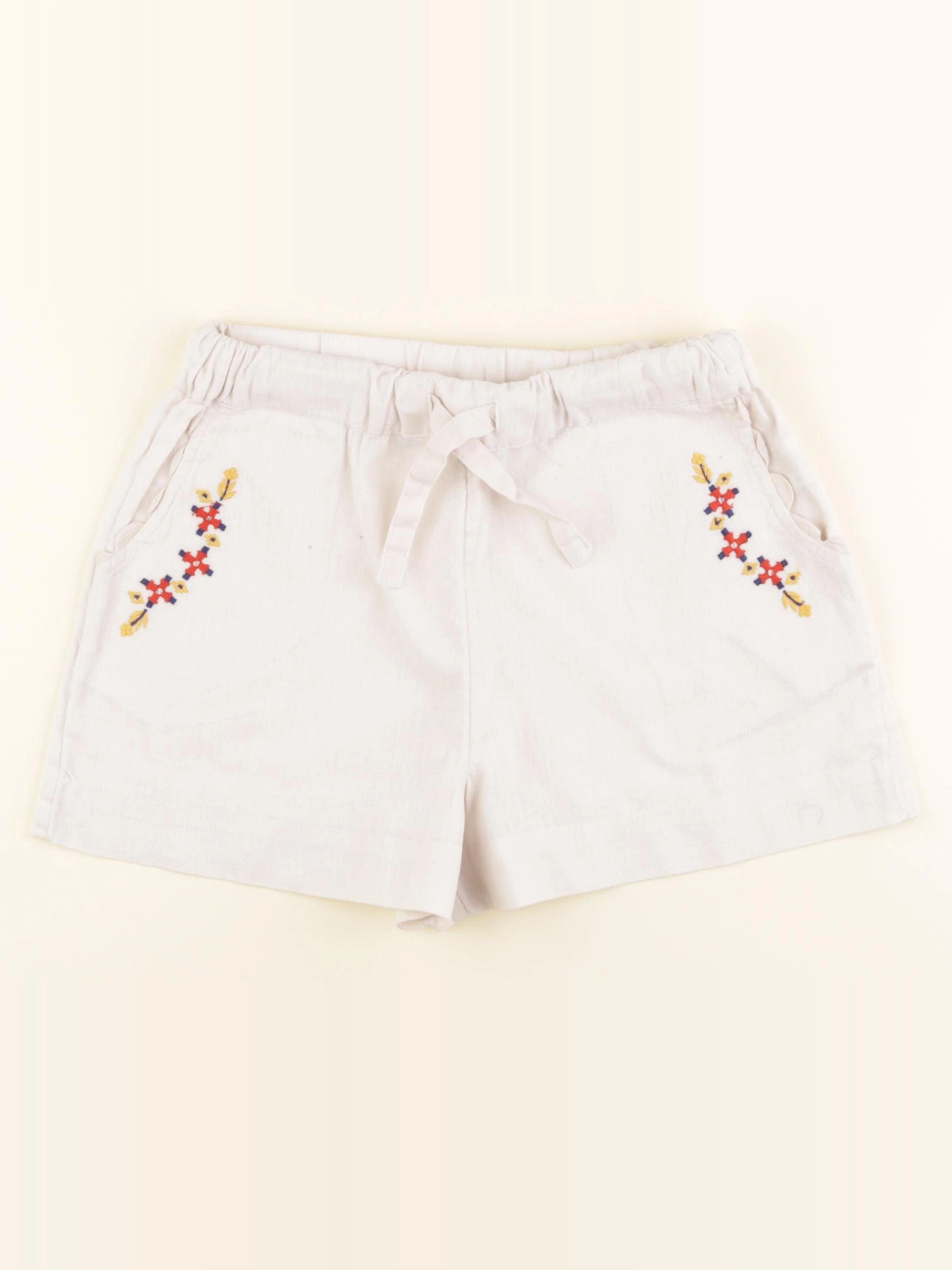 Monoprix - short blanc - 8 ans