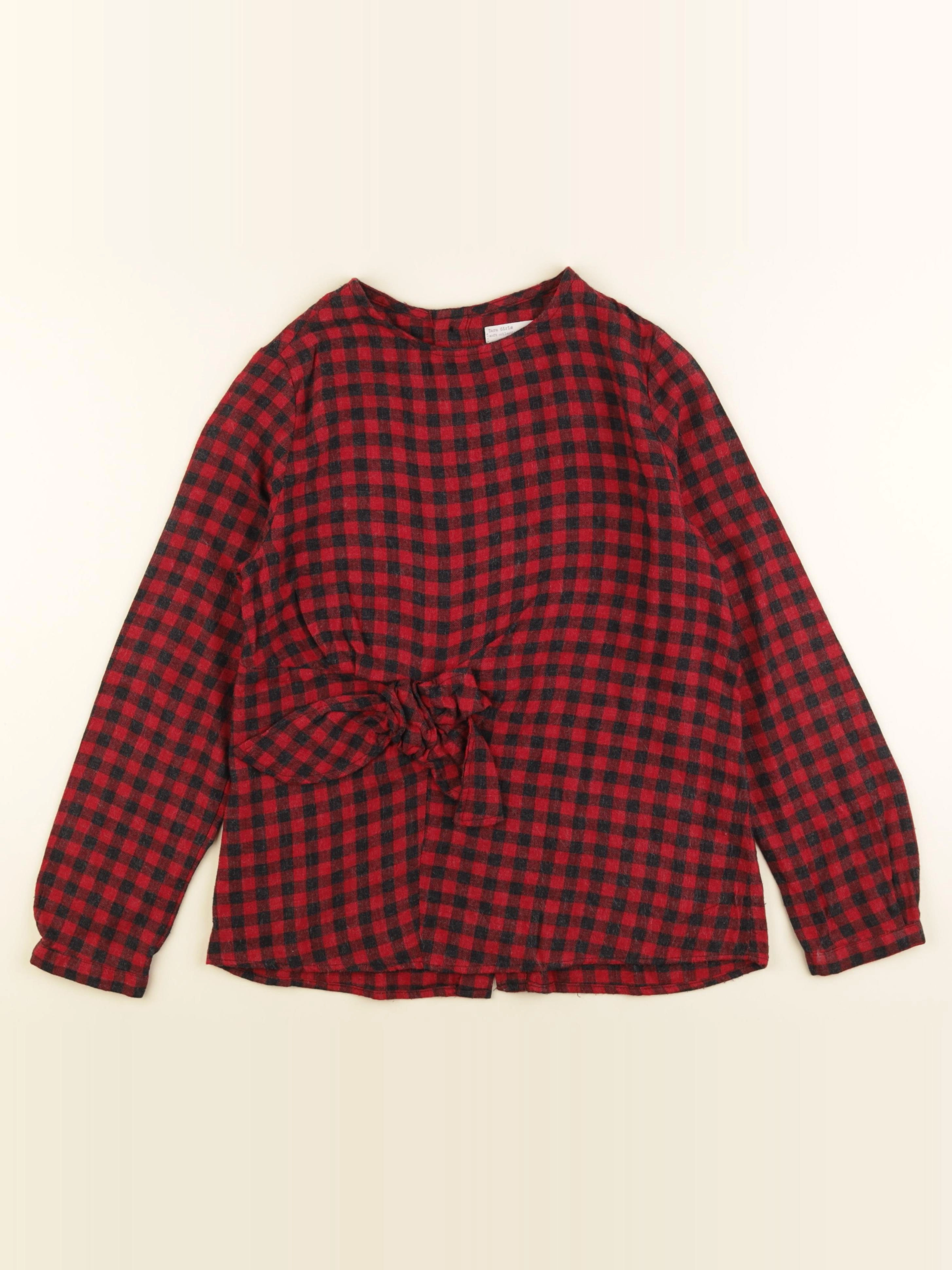 Zara - polo noir, rouge - 11/12 ans