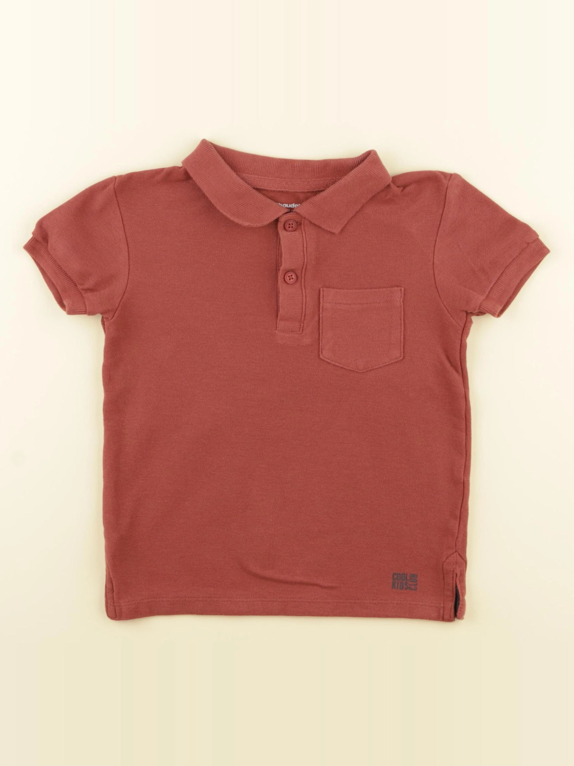 Vertbaudet - polo marron - 4 ans