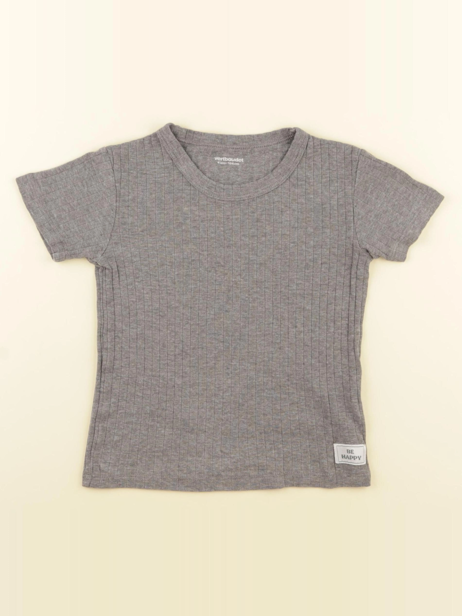 Vertbaudet - maillot de corps gris - 4 ans