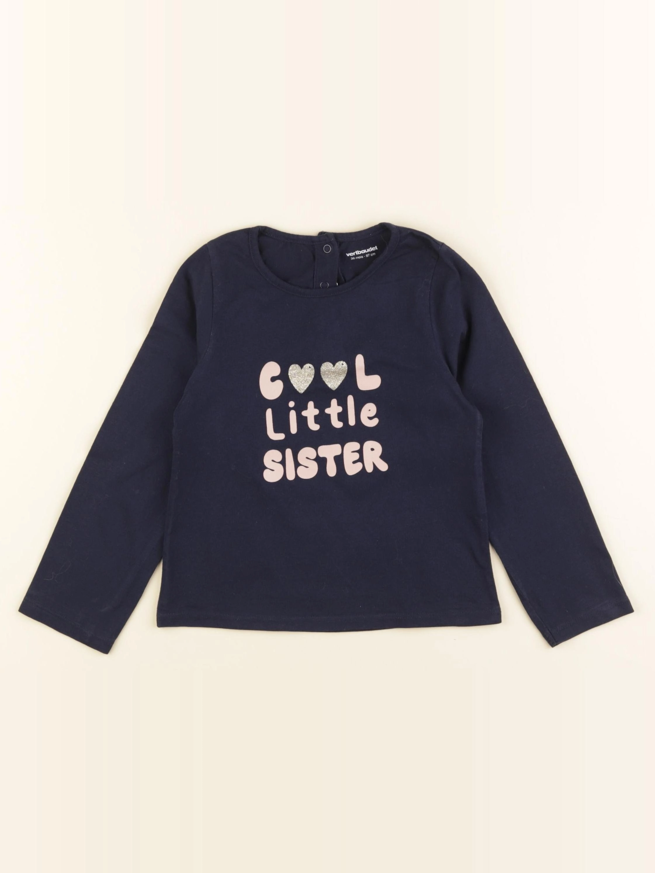 Vertbaudet - tee-shirt bleu - 3 ans