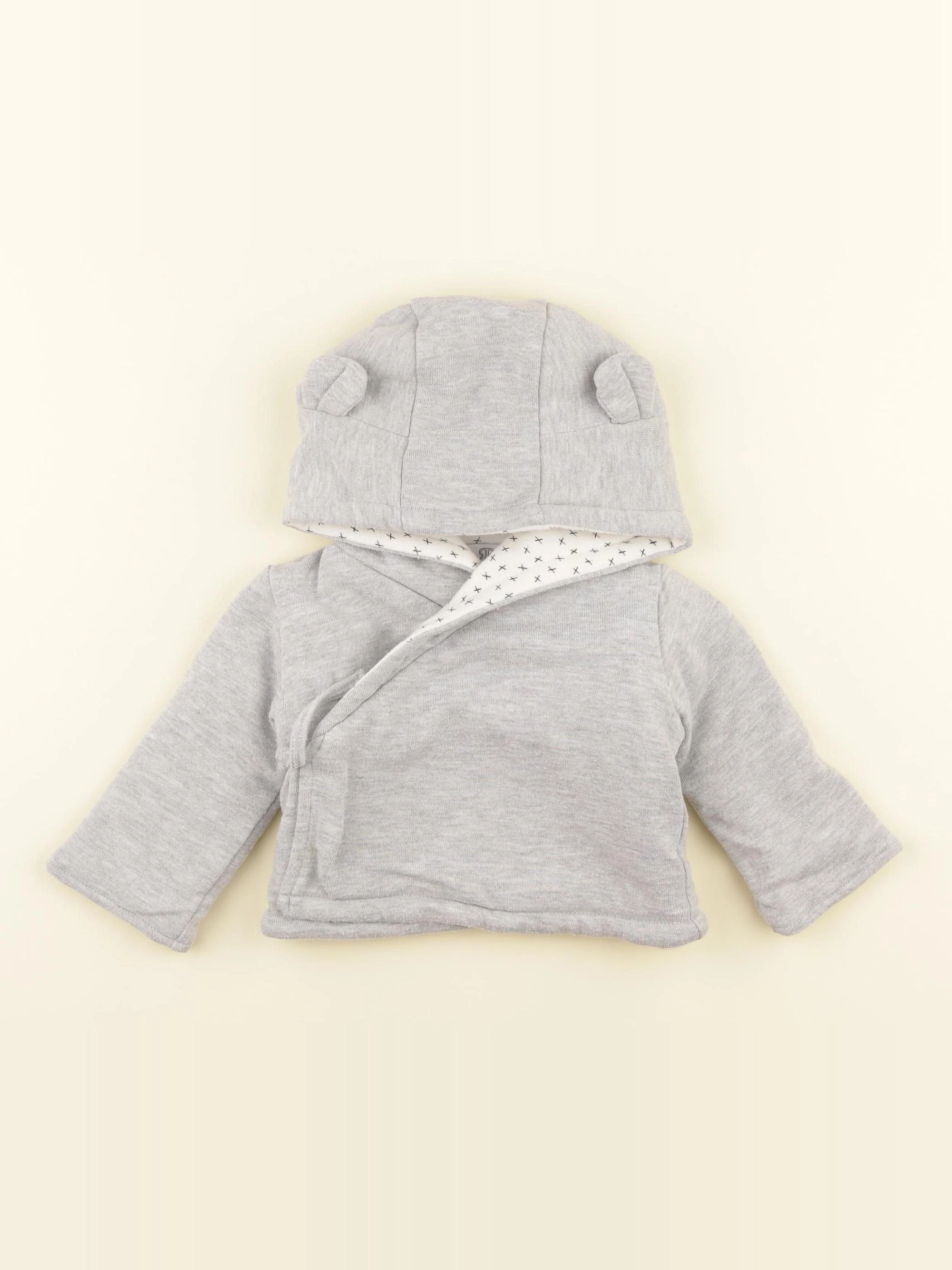 La Redoute - sweat gris - 1 mois
