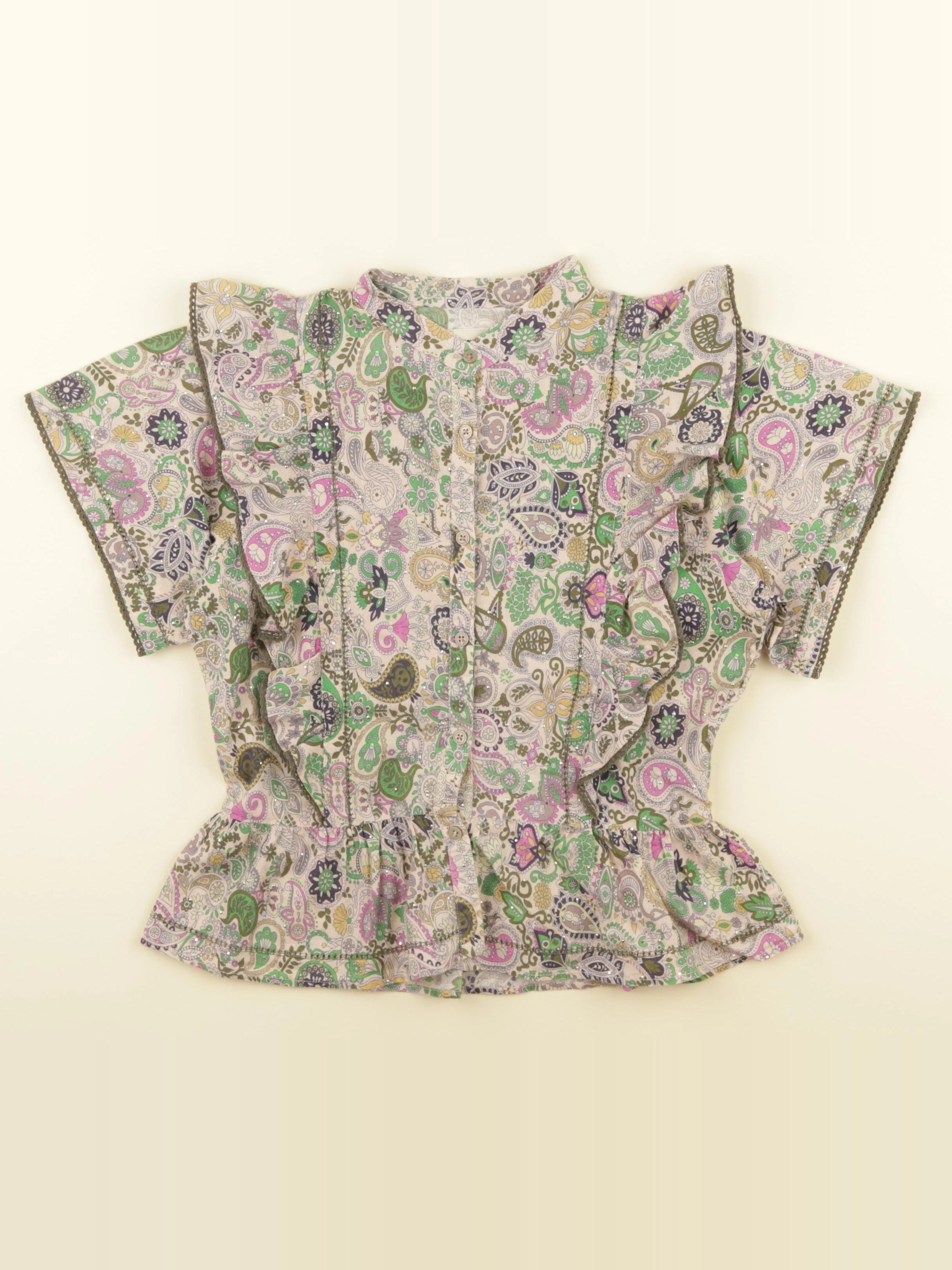 Zadig & Voltaire - blouse multicolore - 10 ans