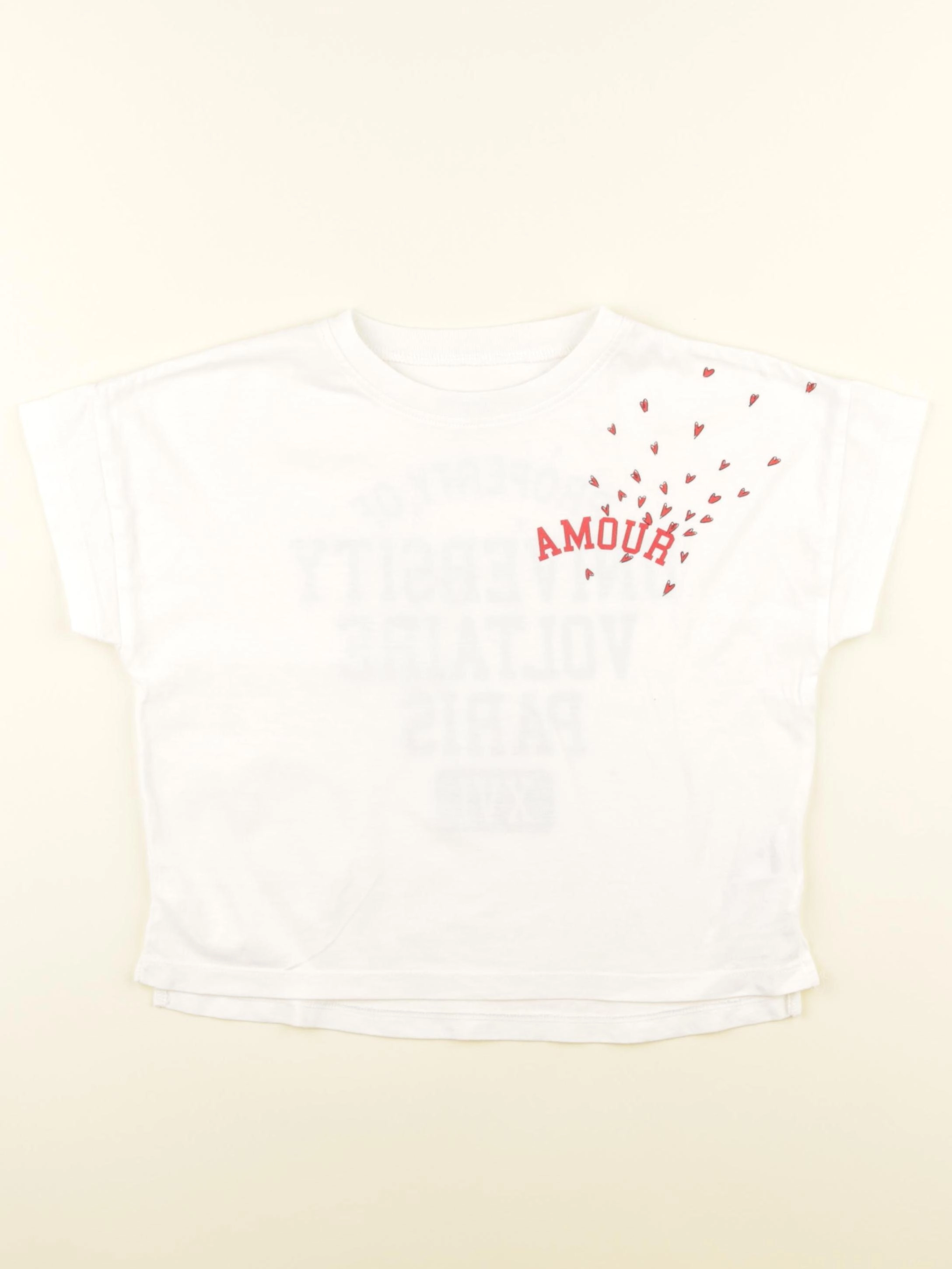 Zadig & Voltaire - tee-shirt blanc - 8 ans