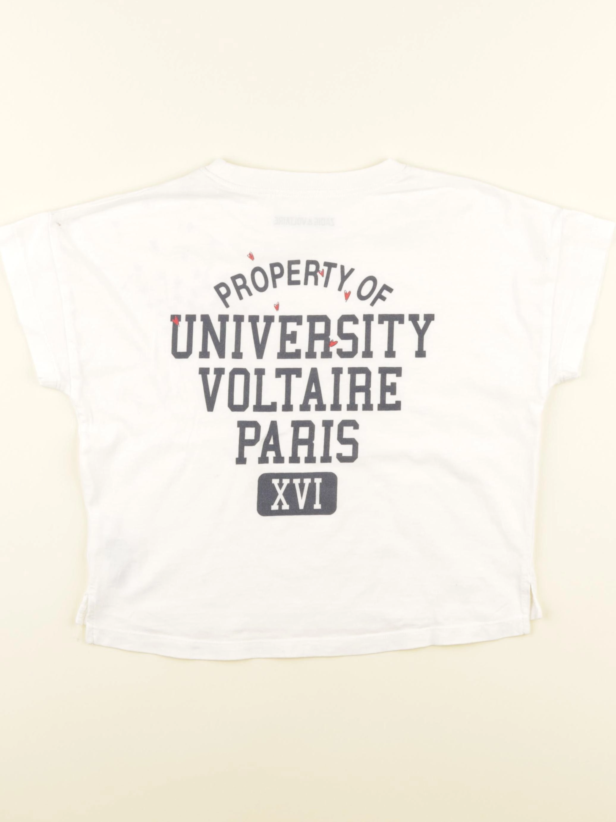 Zadig & Voltaire - tee-shirt blanc - 8 ans