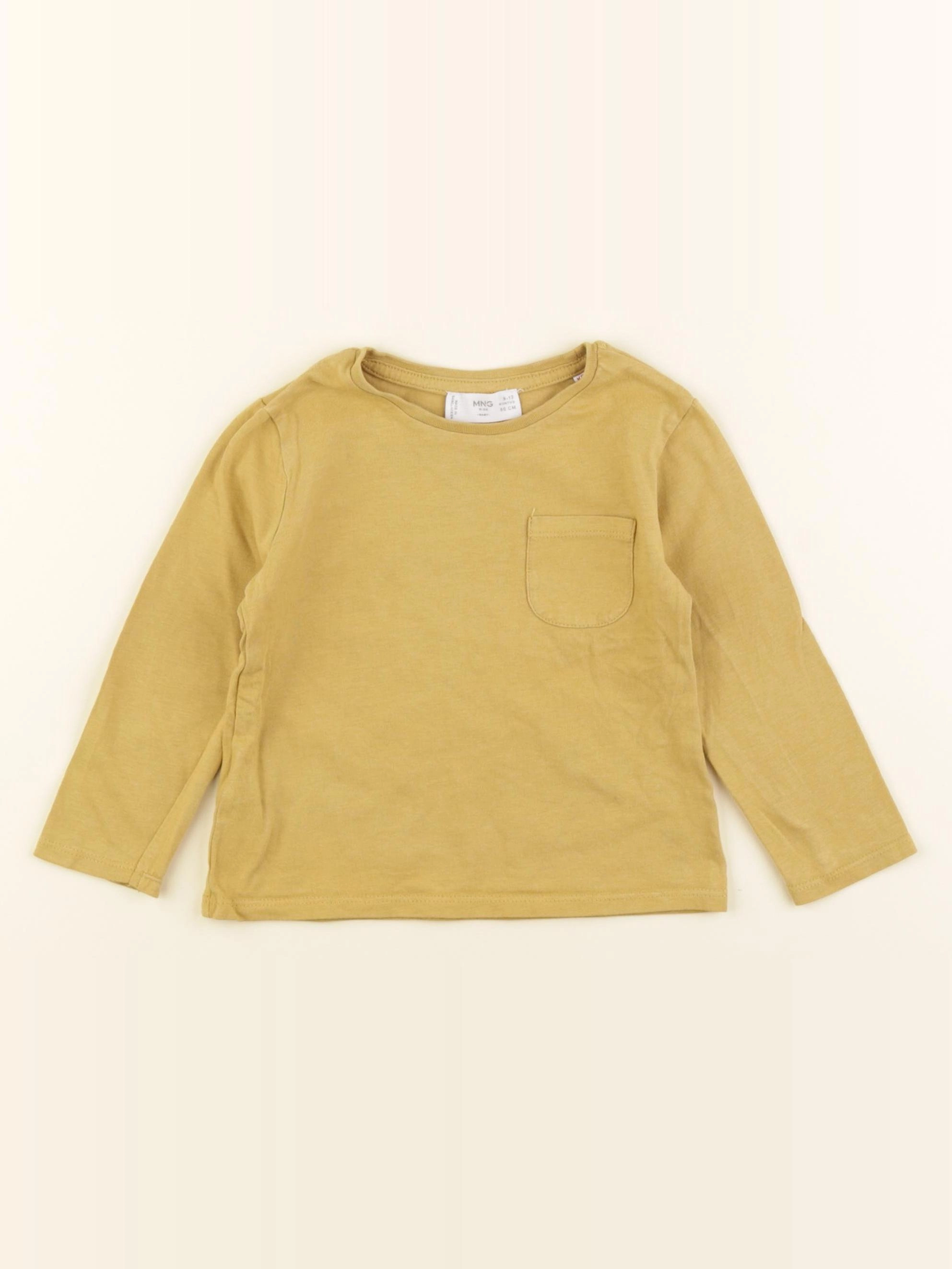 Mango - tee-shirt jaune - 9/12 mois