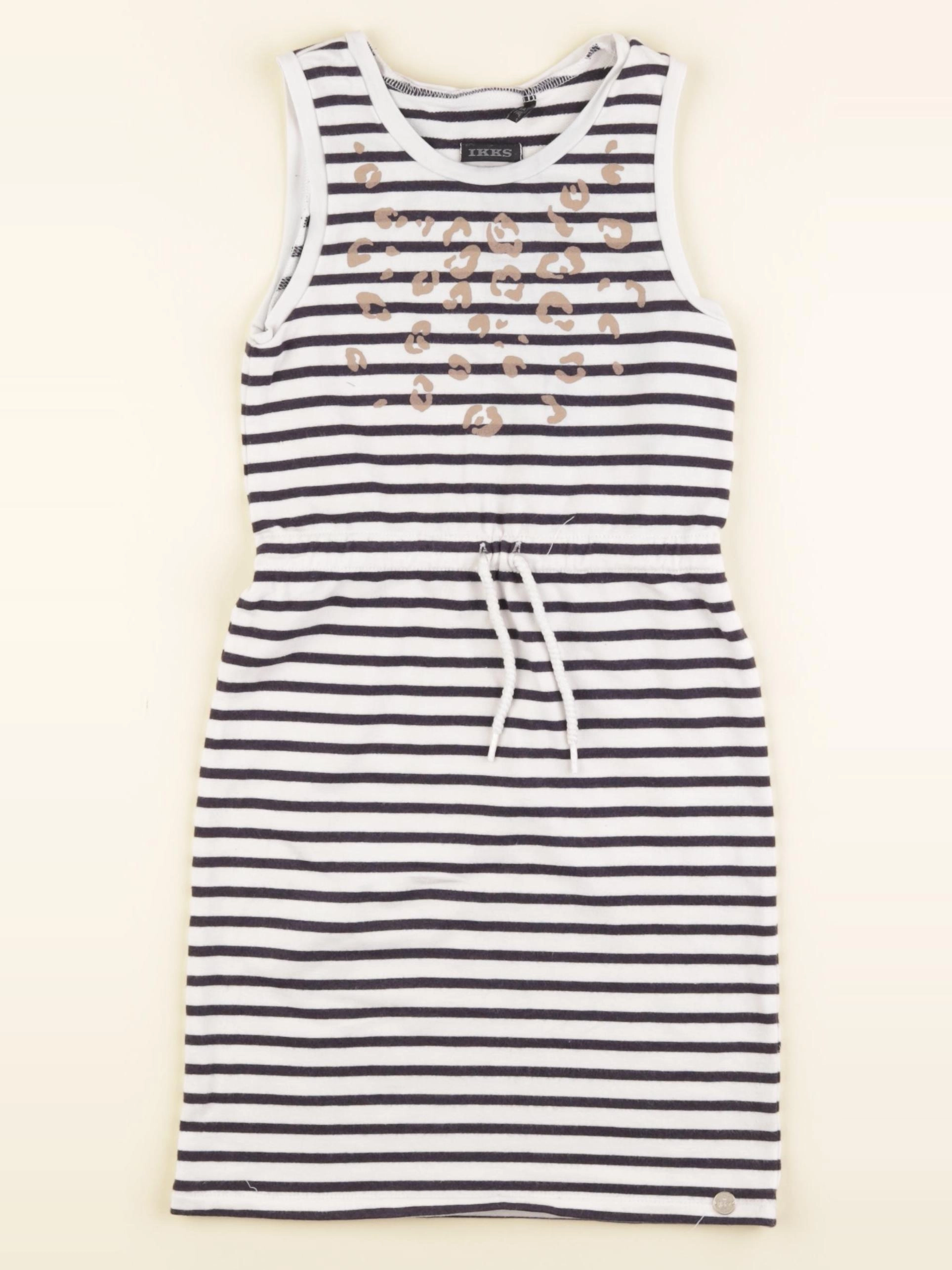 IKKS - robe blanc, bleu - 5 ans