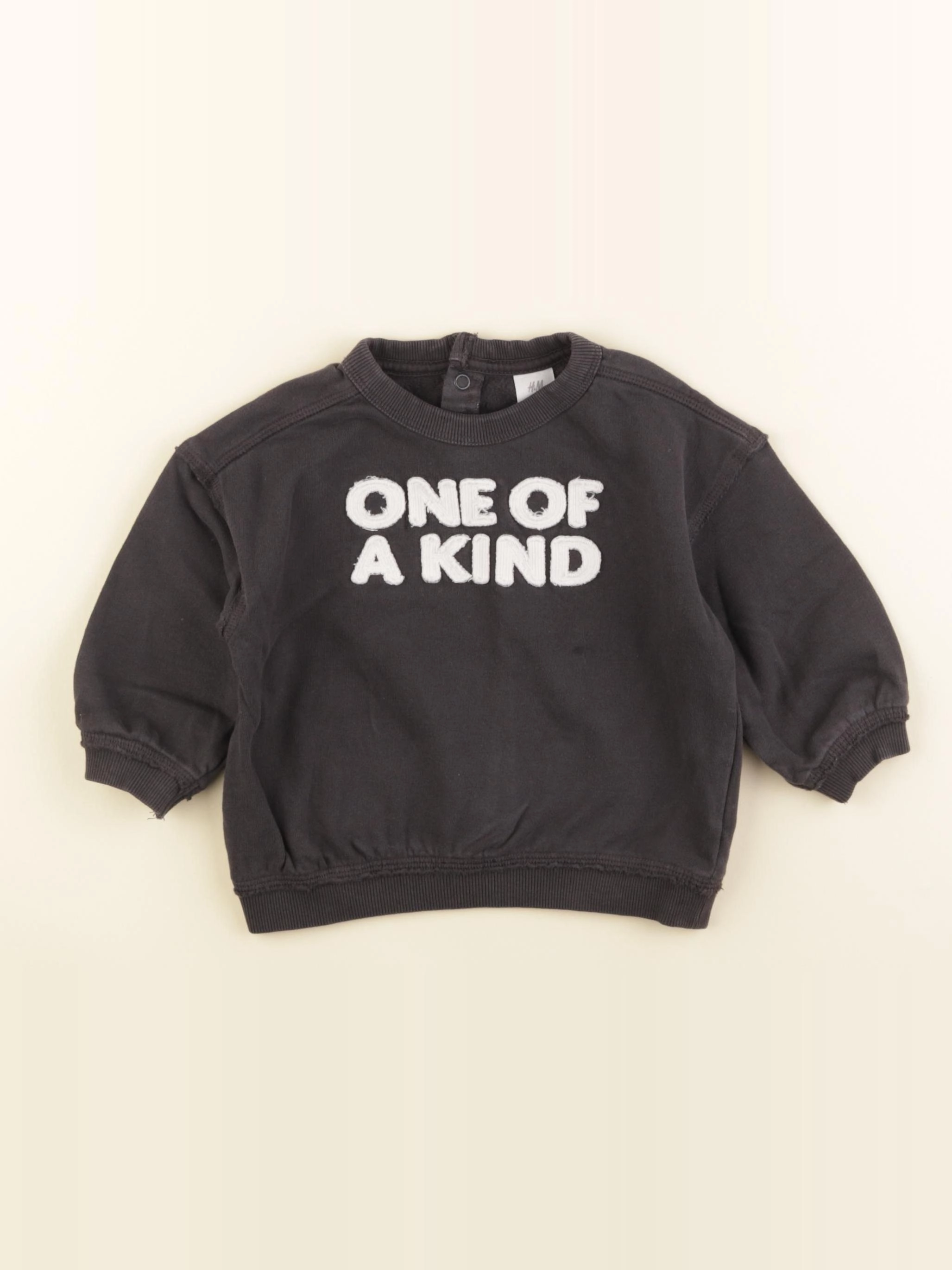 H&M - sweat taupe - 12 mois