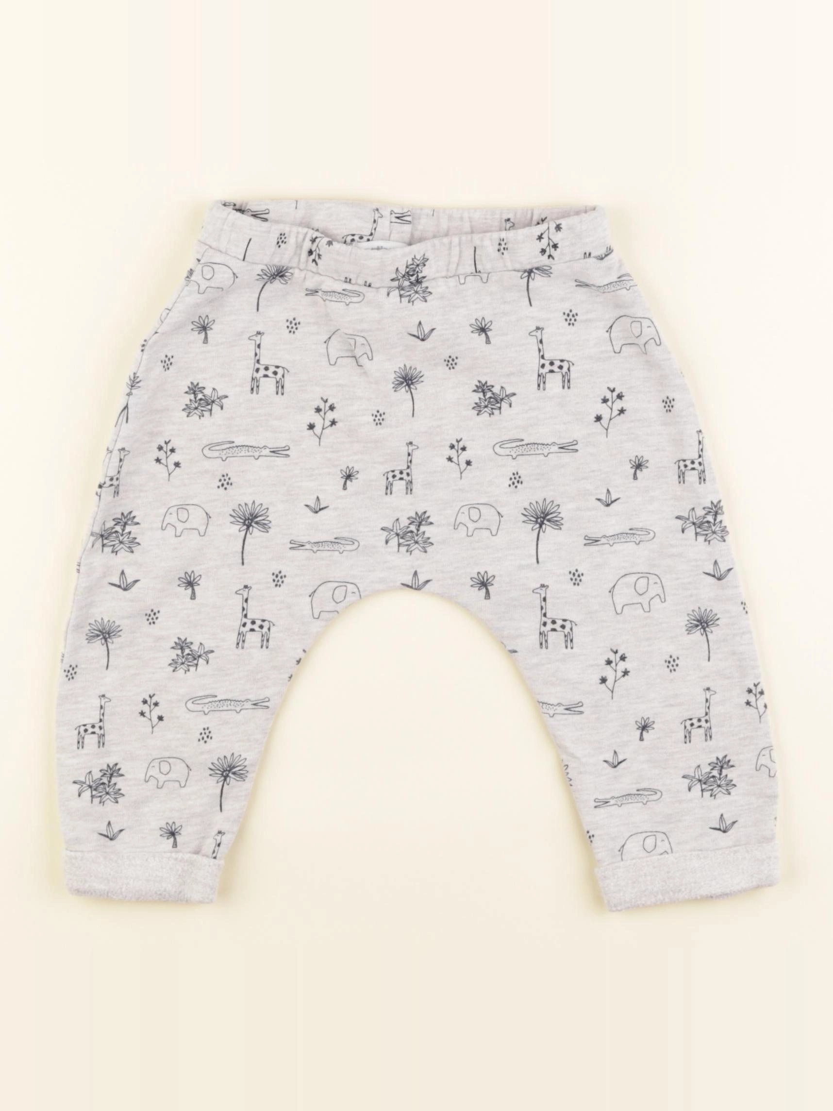 Vertbaudet - sarouel gris - 18 mois