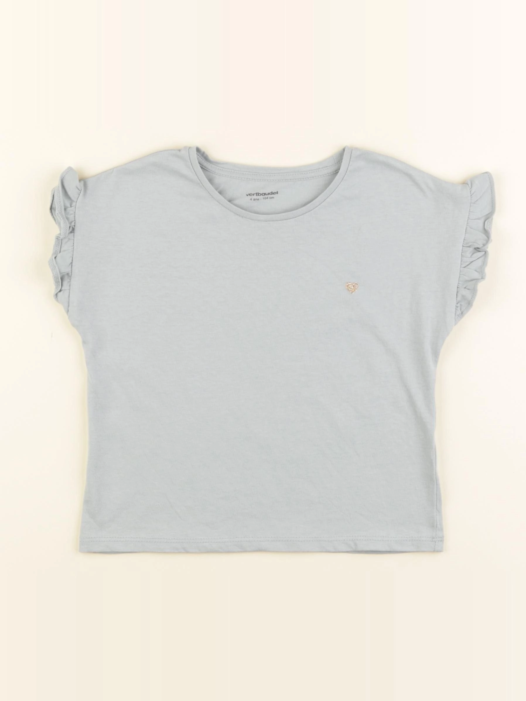 Vertbaudet - tee-shirt vert - 4 ans