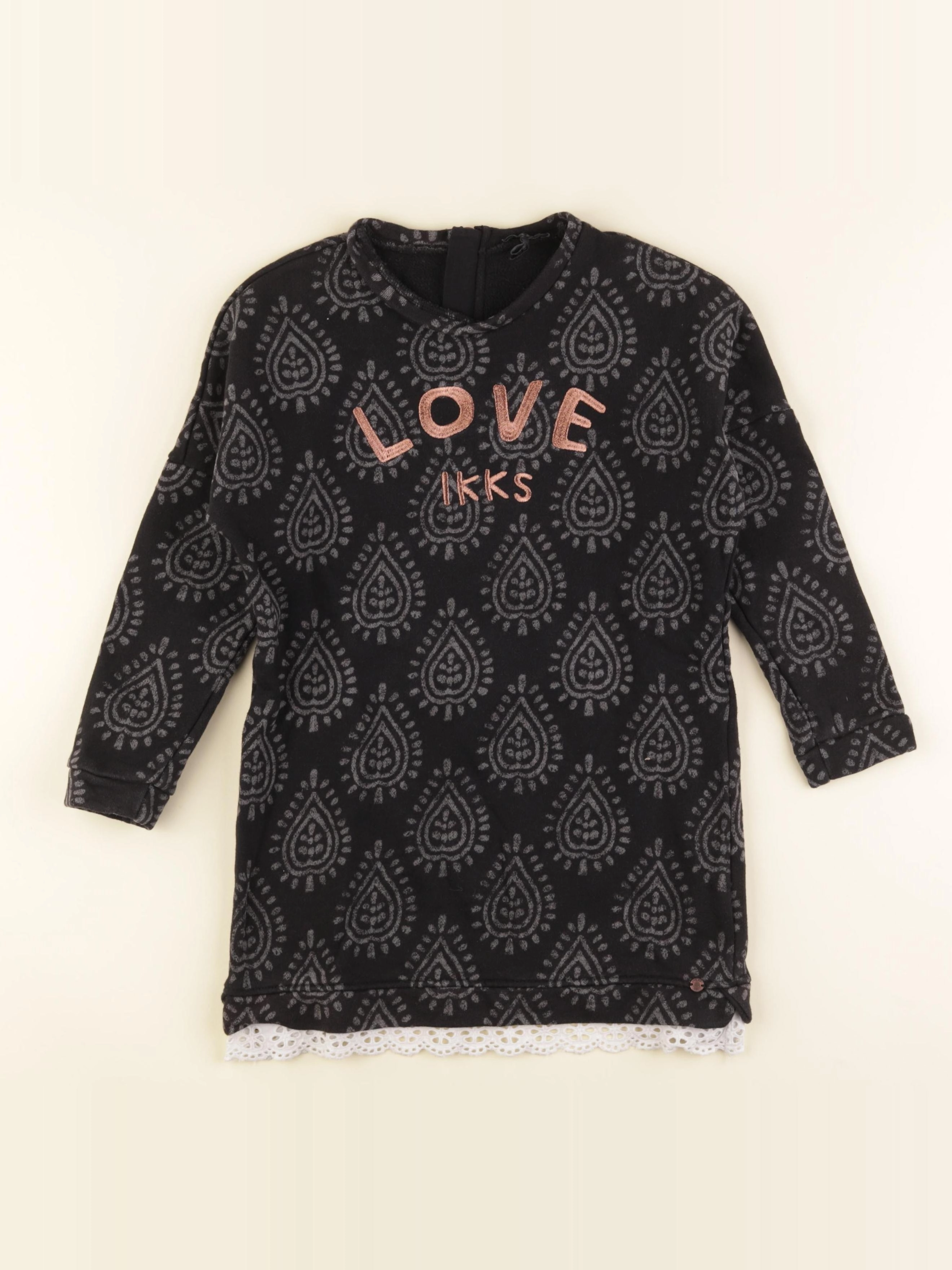 IKKS - robe noir - 6 ans