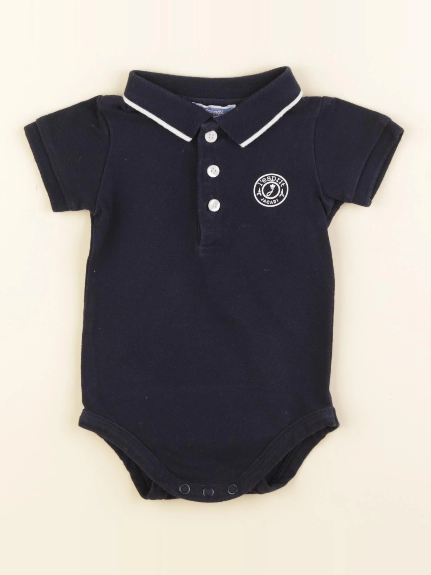 Jacadi - body tee-shirt bleu - 6 mois